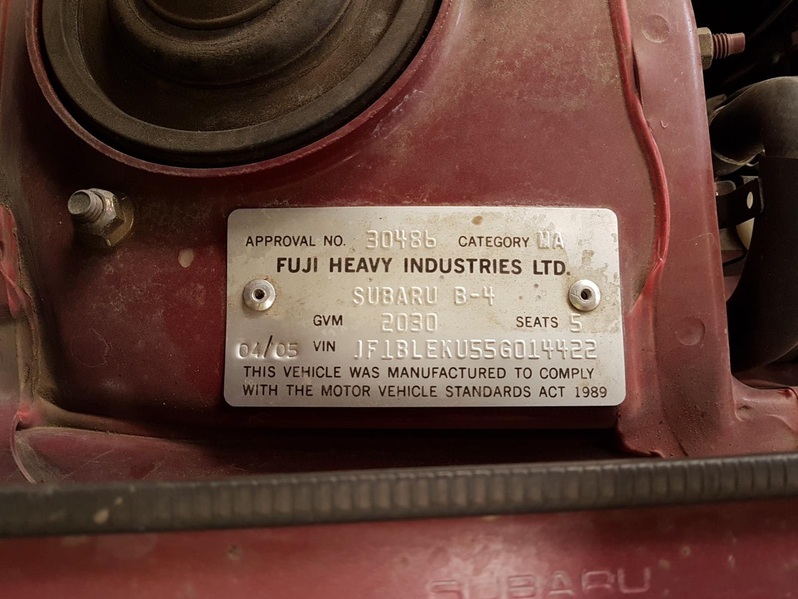 View Auto part Trans/Gearbox Subaru Liberty 2005