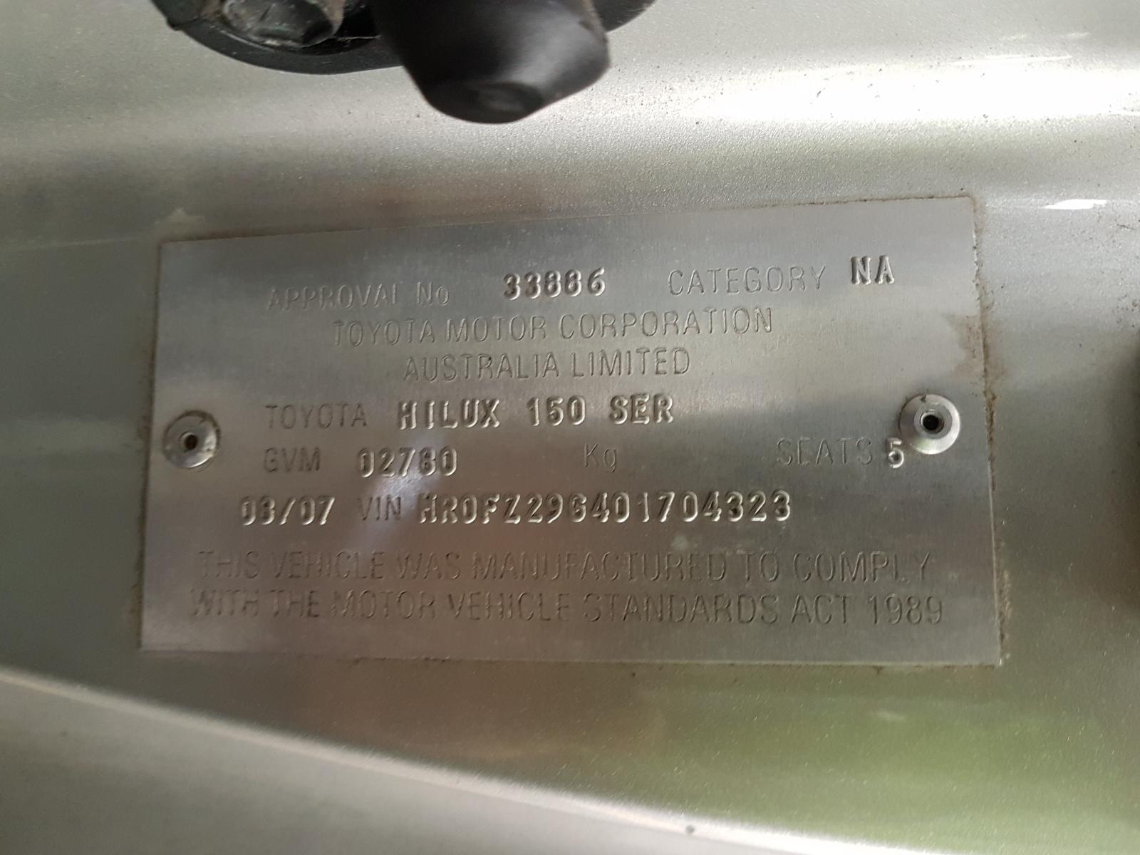 2007 Toyota Hilux Ecu View Auto part Ecu Toyota Hilux 2007