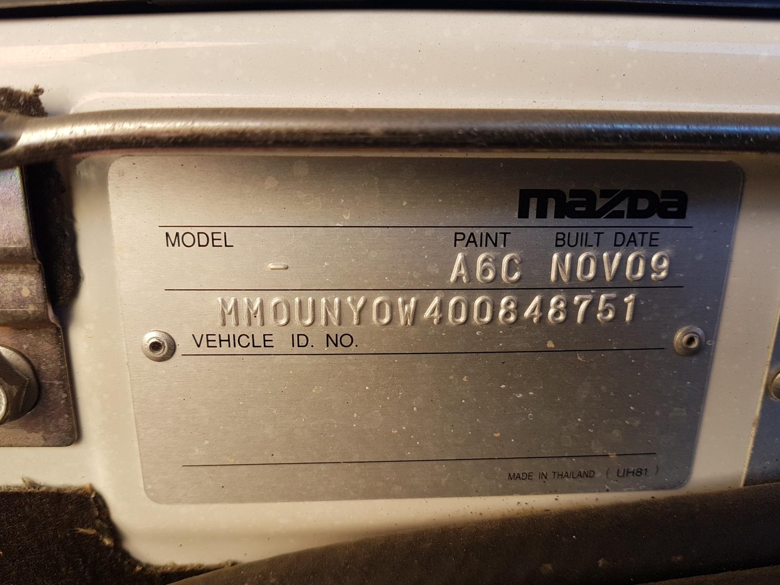 View Auto part Sunvisor Mazda Bt50 2009