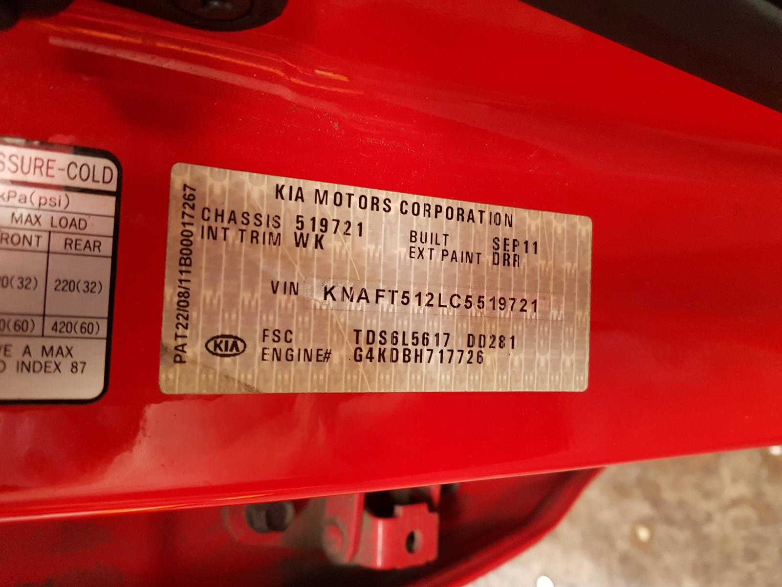View Auto part Trans/Gearbox Kia Cerato 2011