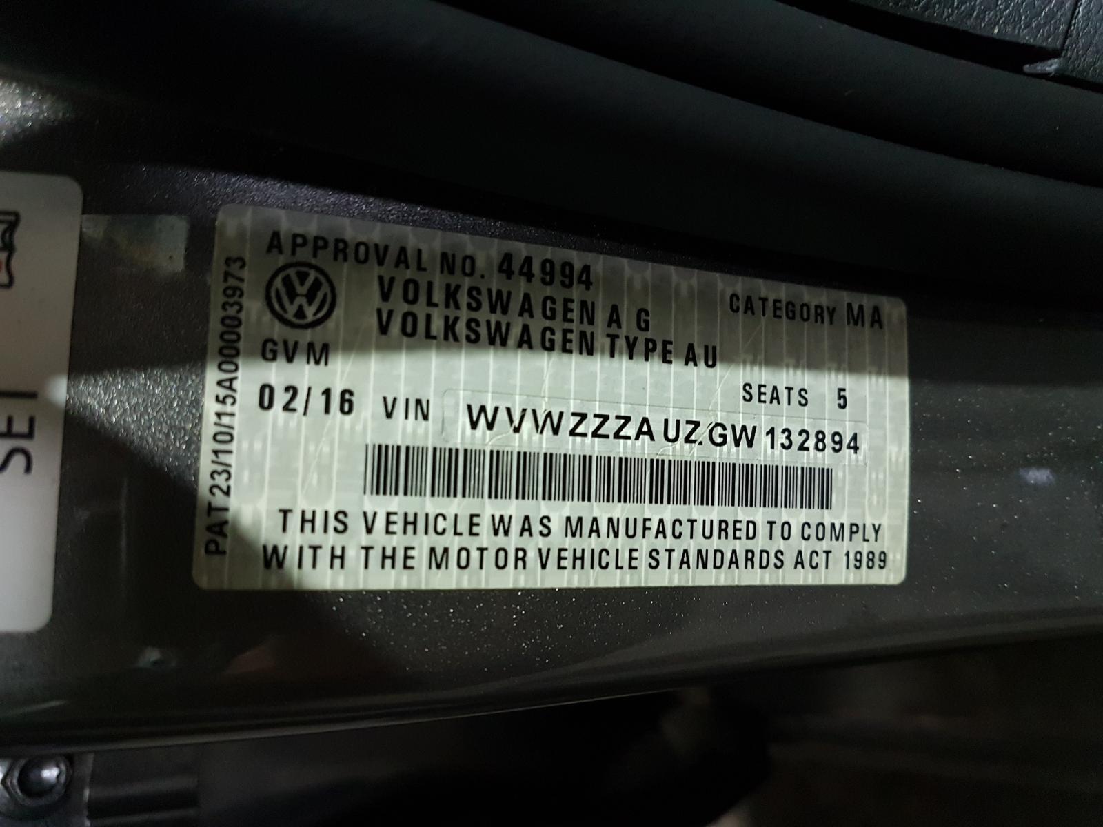 2016 Volkswagen Golf Ecu View Auto part Ecu Volkswagen Golf 2016