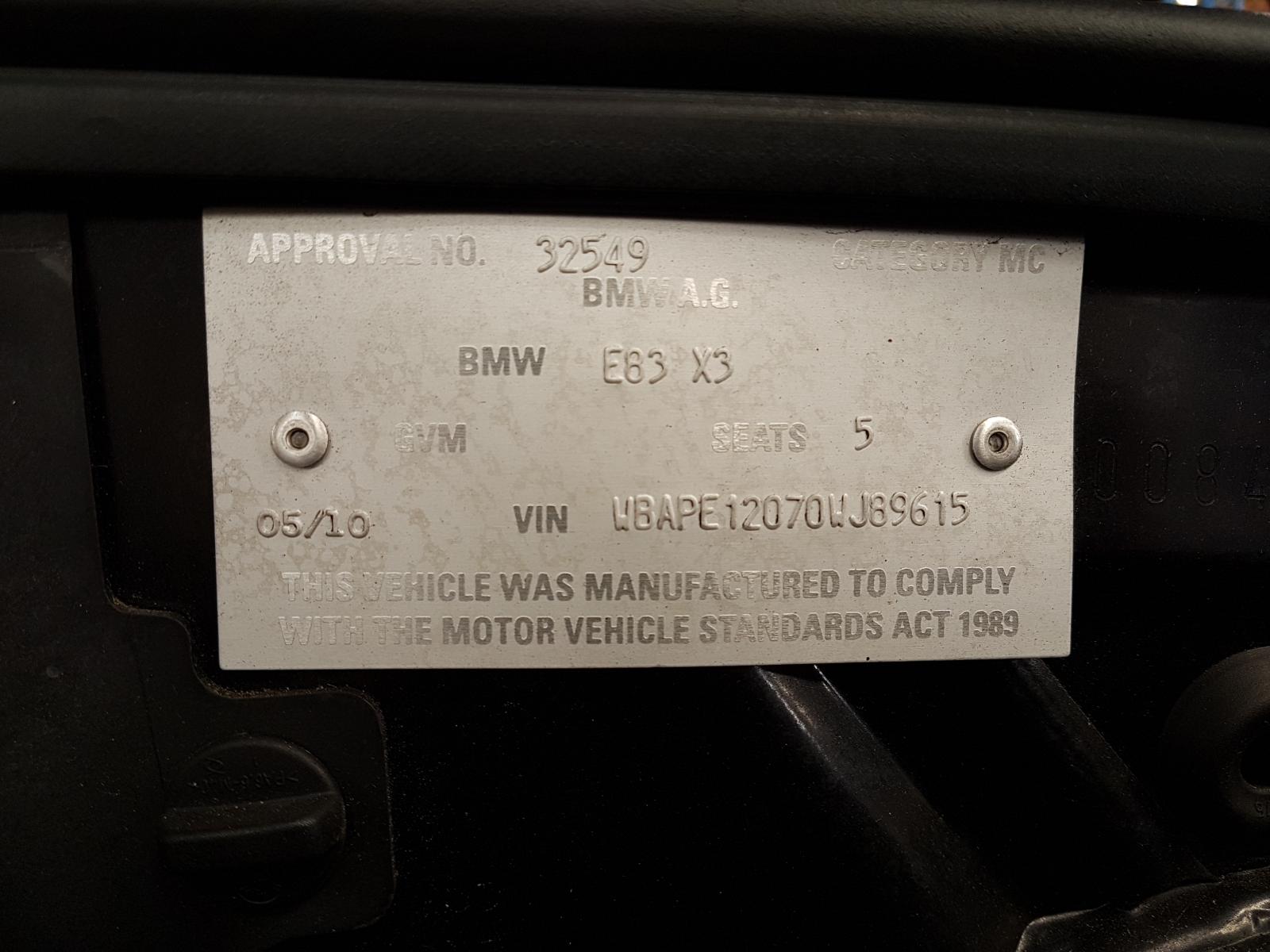 View Auto part Right Headlamp Bmw X3 2010
