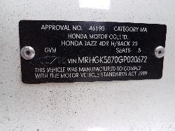 View Auto part Heater/Ac Controls Honda Jazz 2016