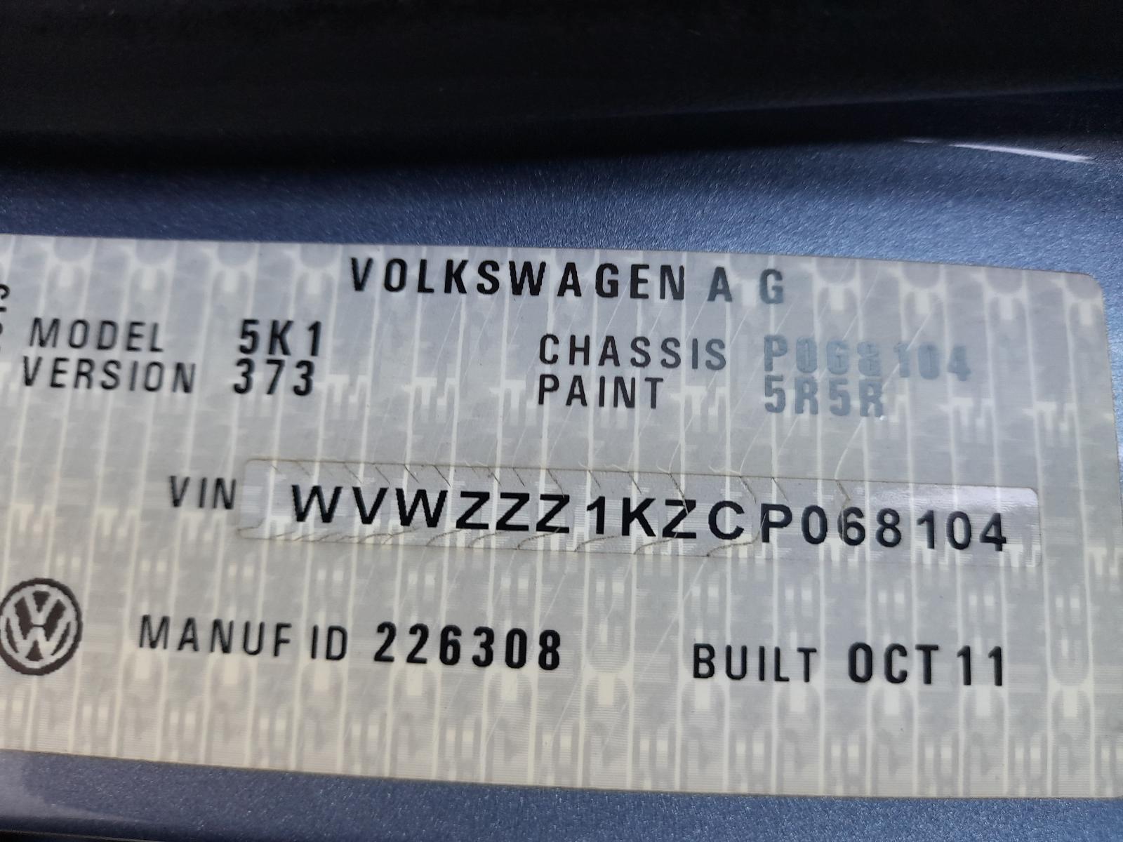 View Auto part Trans/Gearbox Volkswagen Golf 2011