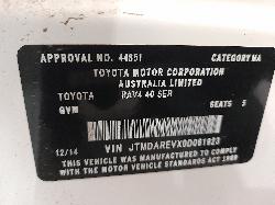 View Auto part Right Rear Door Window Toyota Rav4 2014