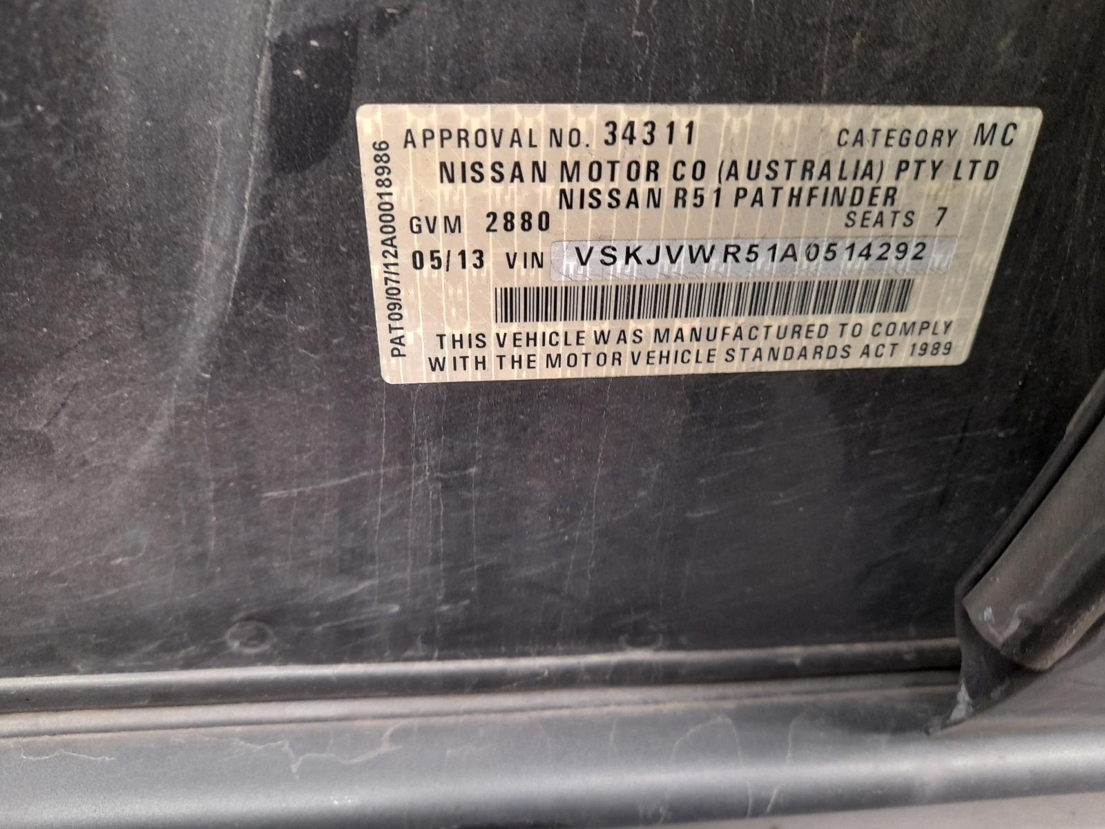 View Auto part Trans/Gearbox Nissan Pathfinder 2013