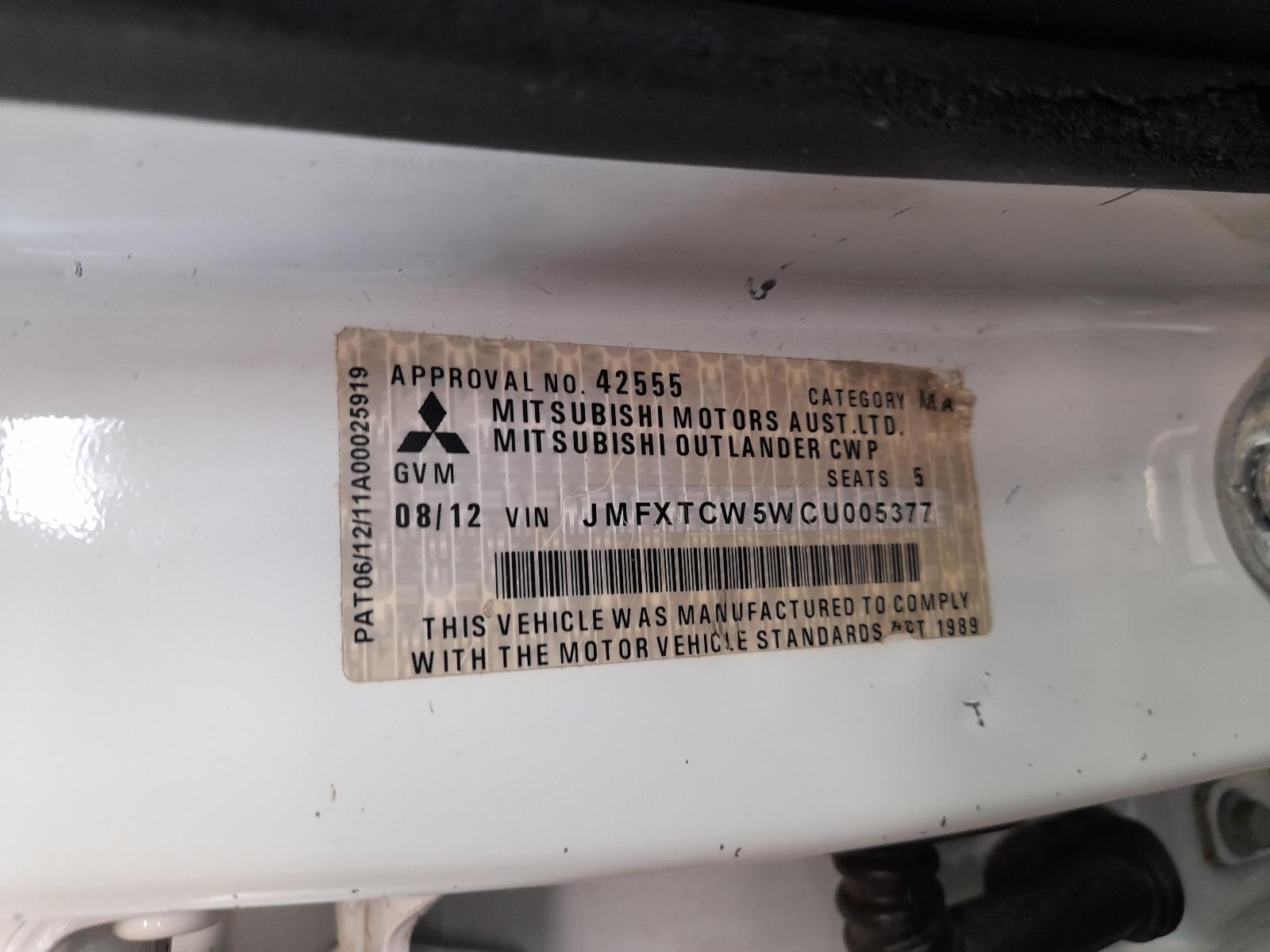 View Auto part Left Taillight Mitsubishi Outlander 2012