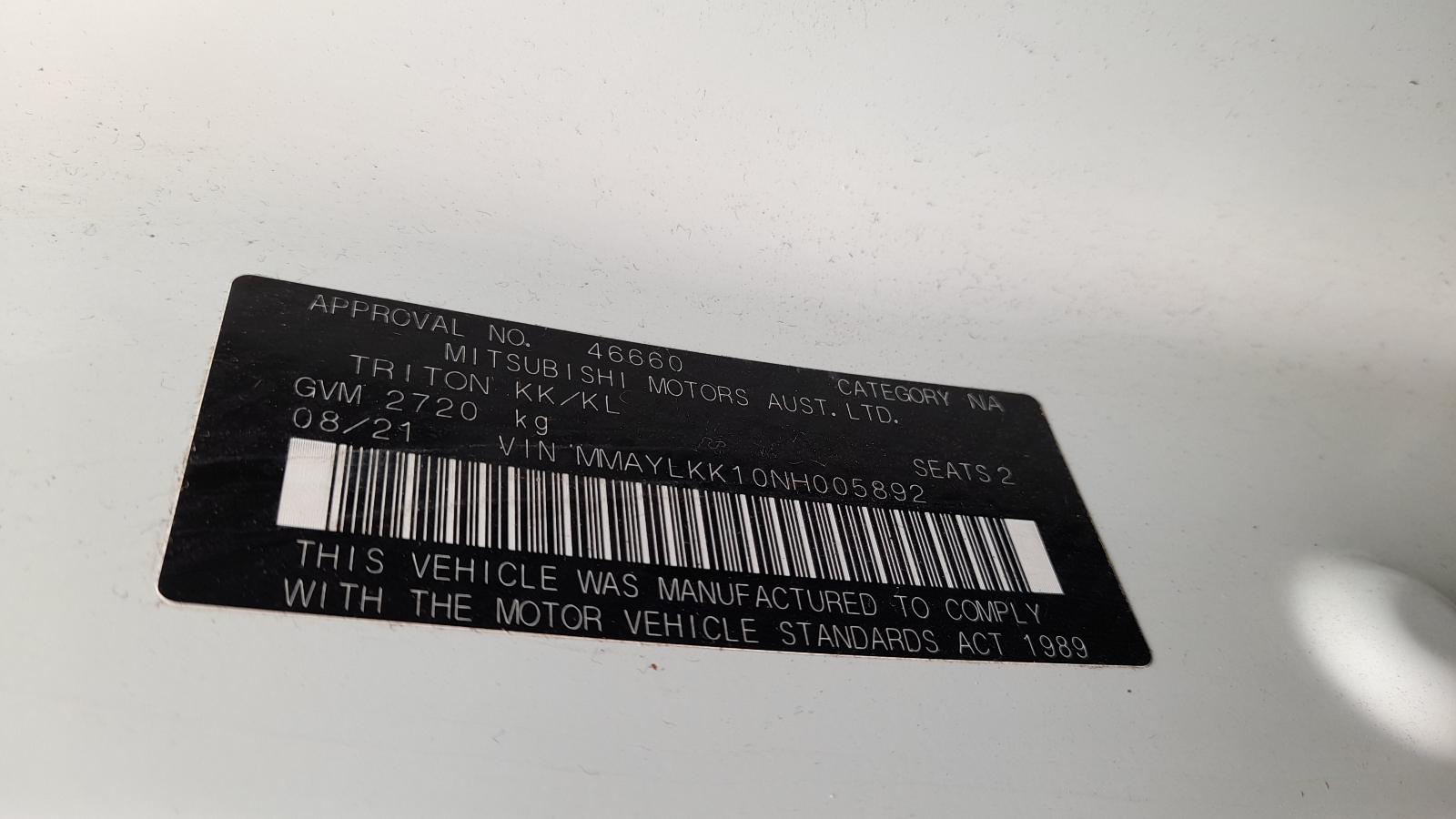 2021 Mitsubishi Triton Trans/Gearbox View Auto part Trans/Gearbox Mitsubishi Triton 2021