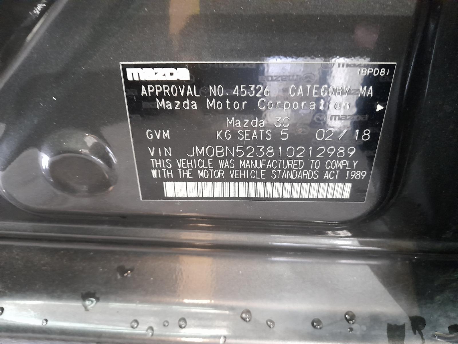 View Auto part Fuse Box Mazda 3 2018