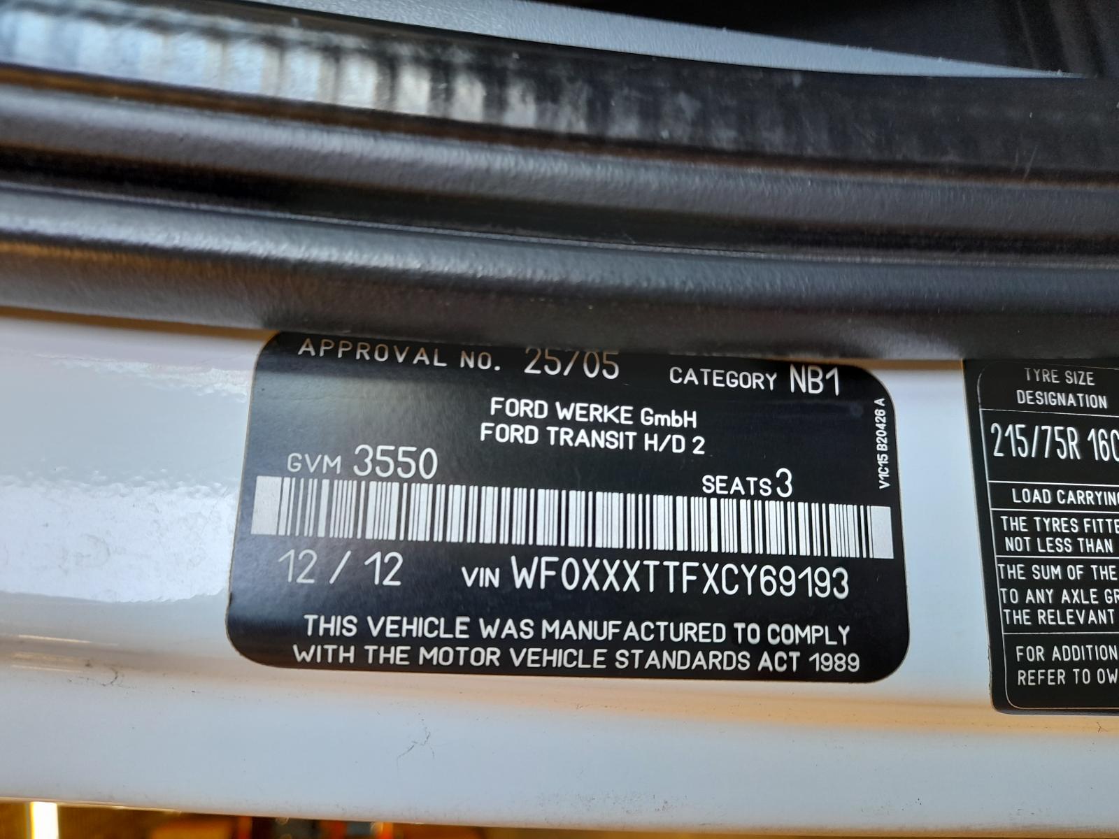 View Auto part Trans/Gearbox Ford Transit 2012