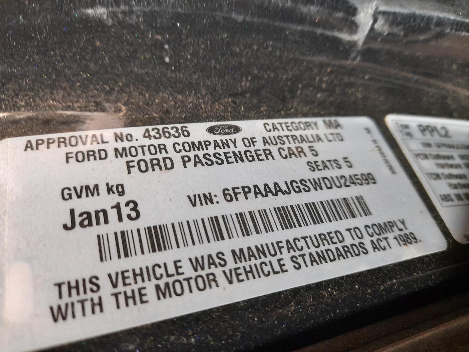 2013 Ford Falcon Left Front Strut View Auto part Left Front Strut Ford Falcon 2013