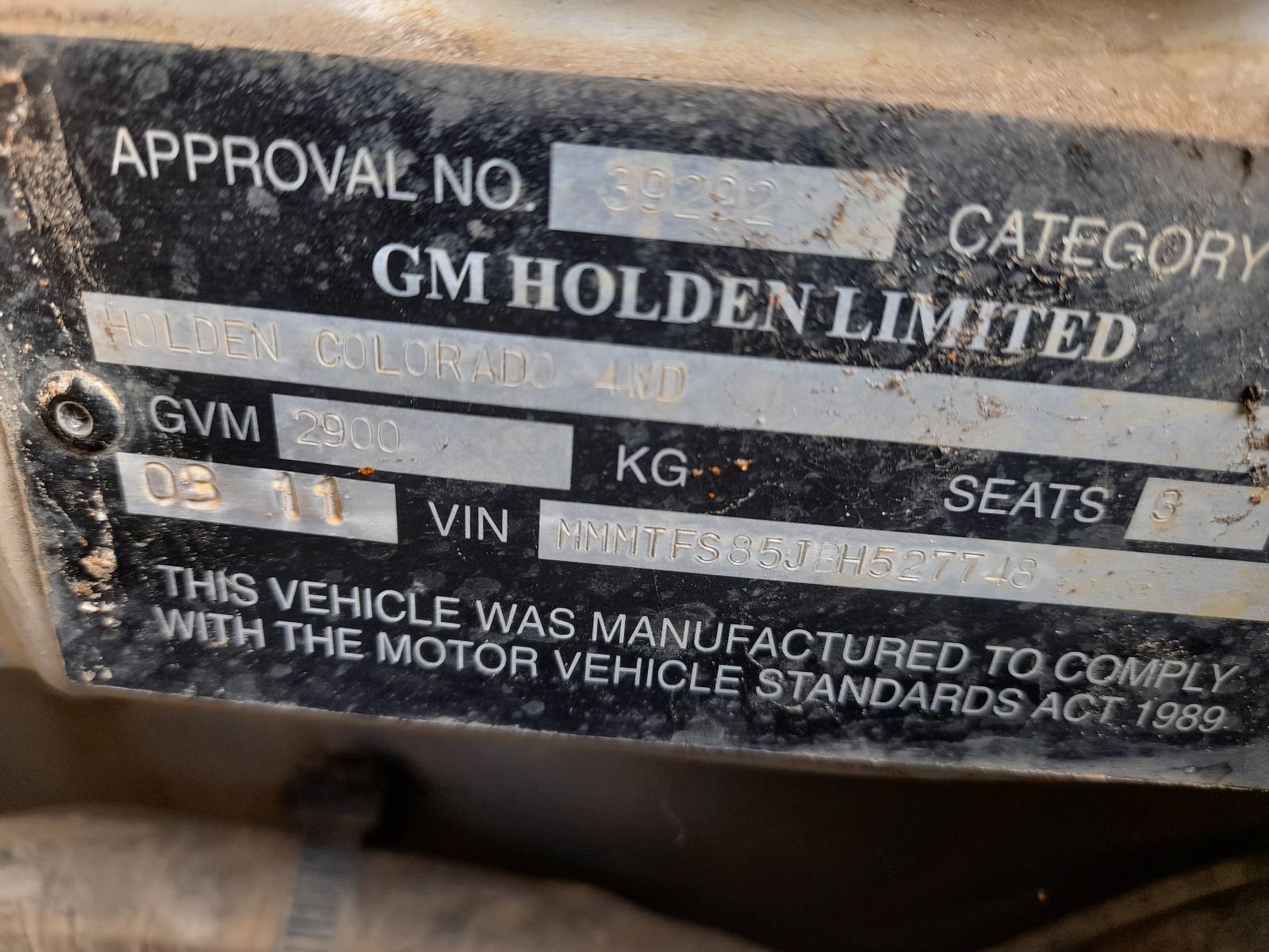 2011 Holden Colorado Snorkel View Auto part Snorkel Holden Colorado 2011