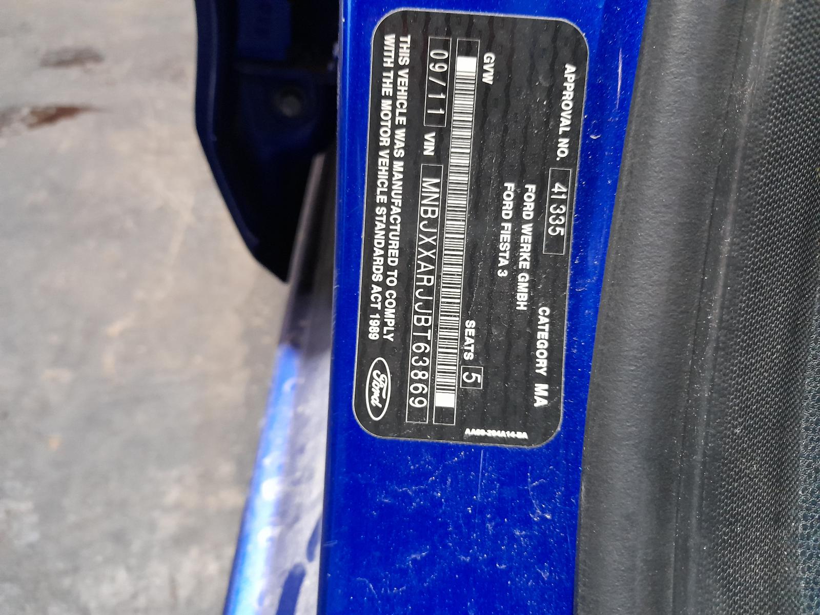 View Auto part Door/Boot/Gate Lock Ford Fiesta 2011
