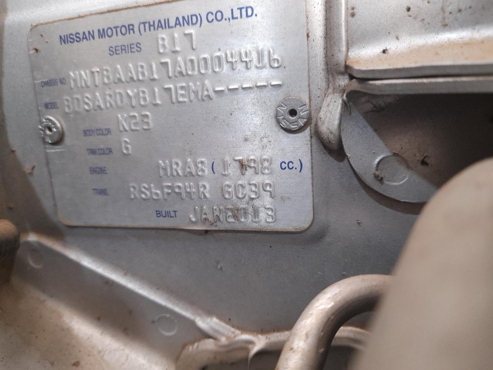 View Auto part Trans/Gearbox Nissan Pulsar 2013