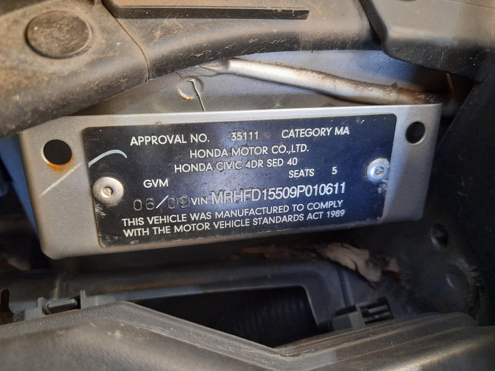 View Auto part Trans/Gearbox Honda Civic 2009