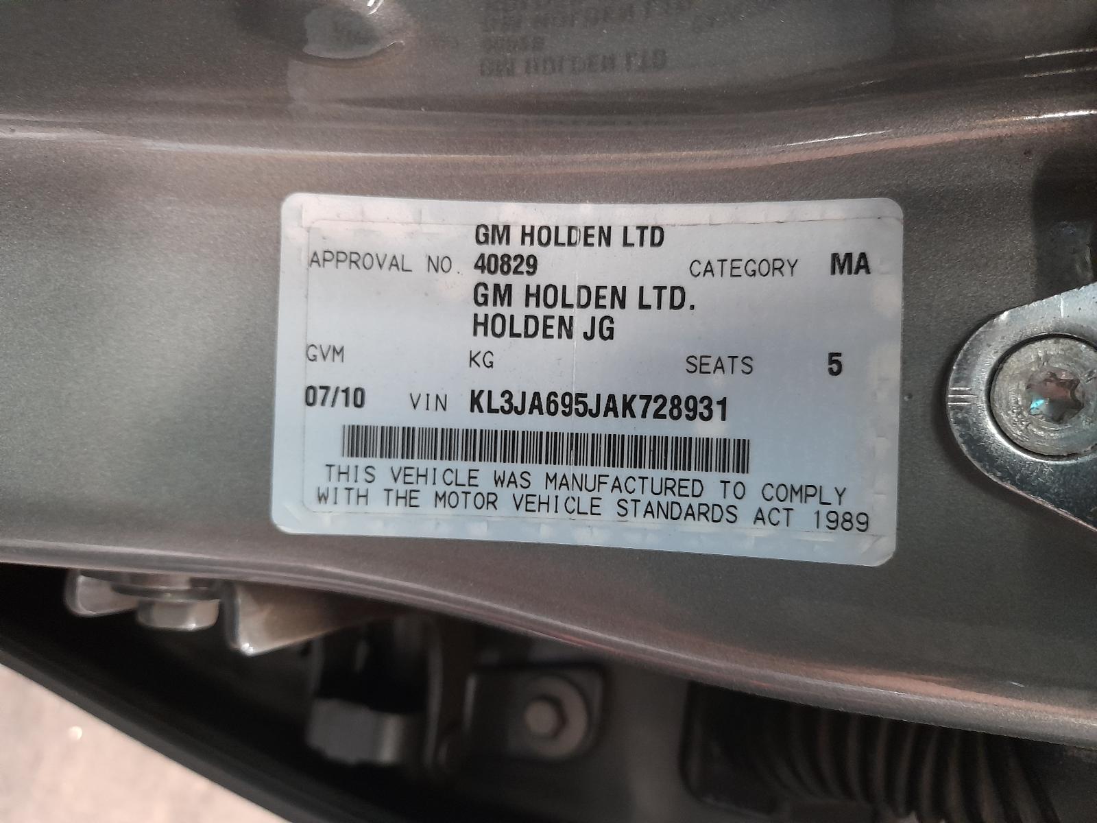 View Auto part Alternator Holden Cruze 2010
