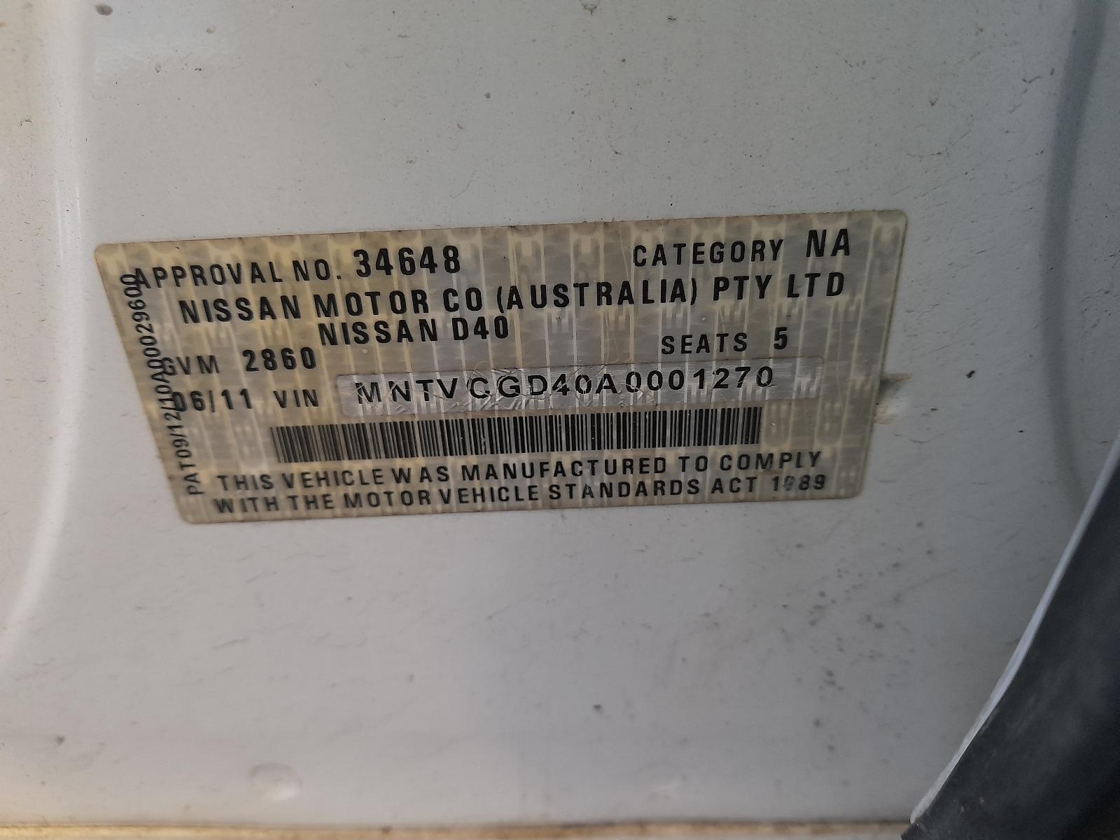 View Auto part Trans/Gearbox Nissan Navara 2010