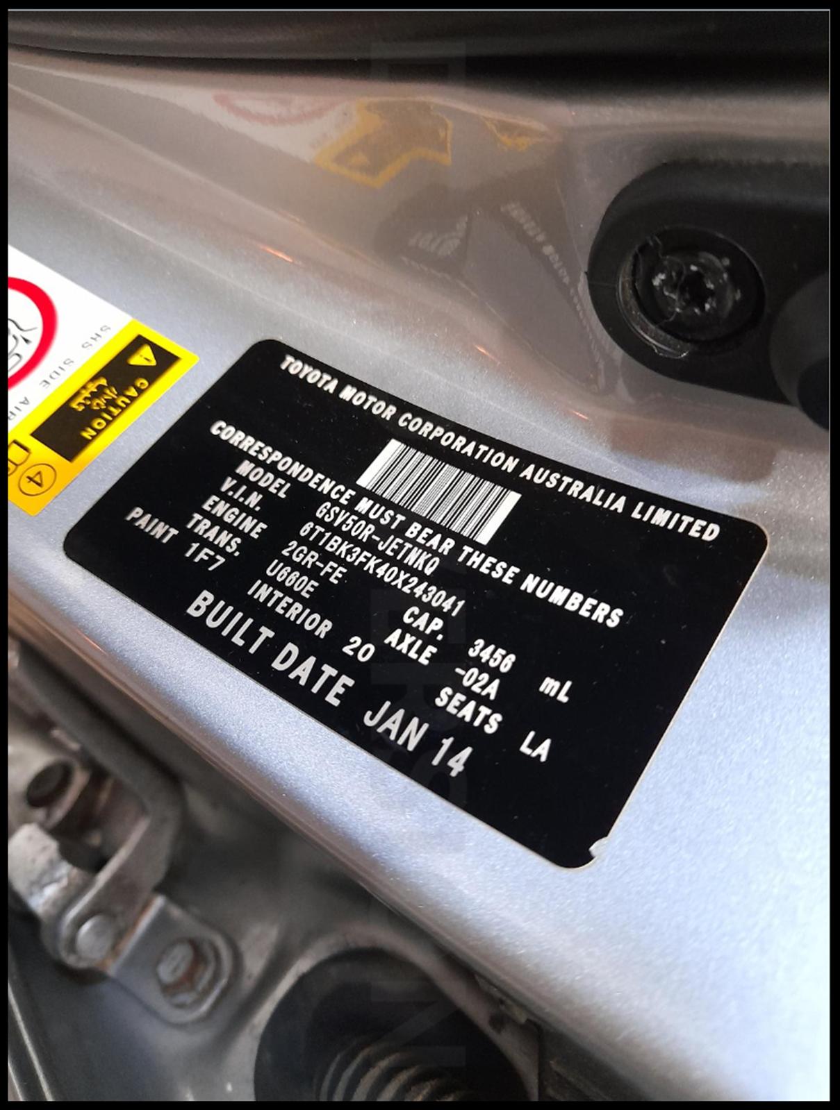 View Auto part Left Indicator/Fog/Side Toyota Aurion 2014