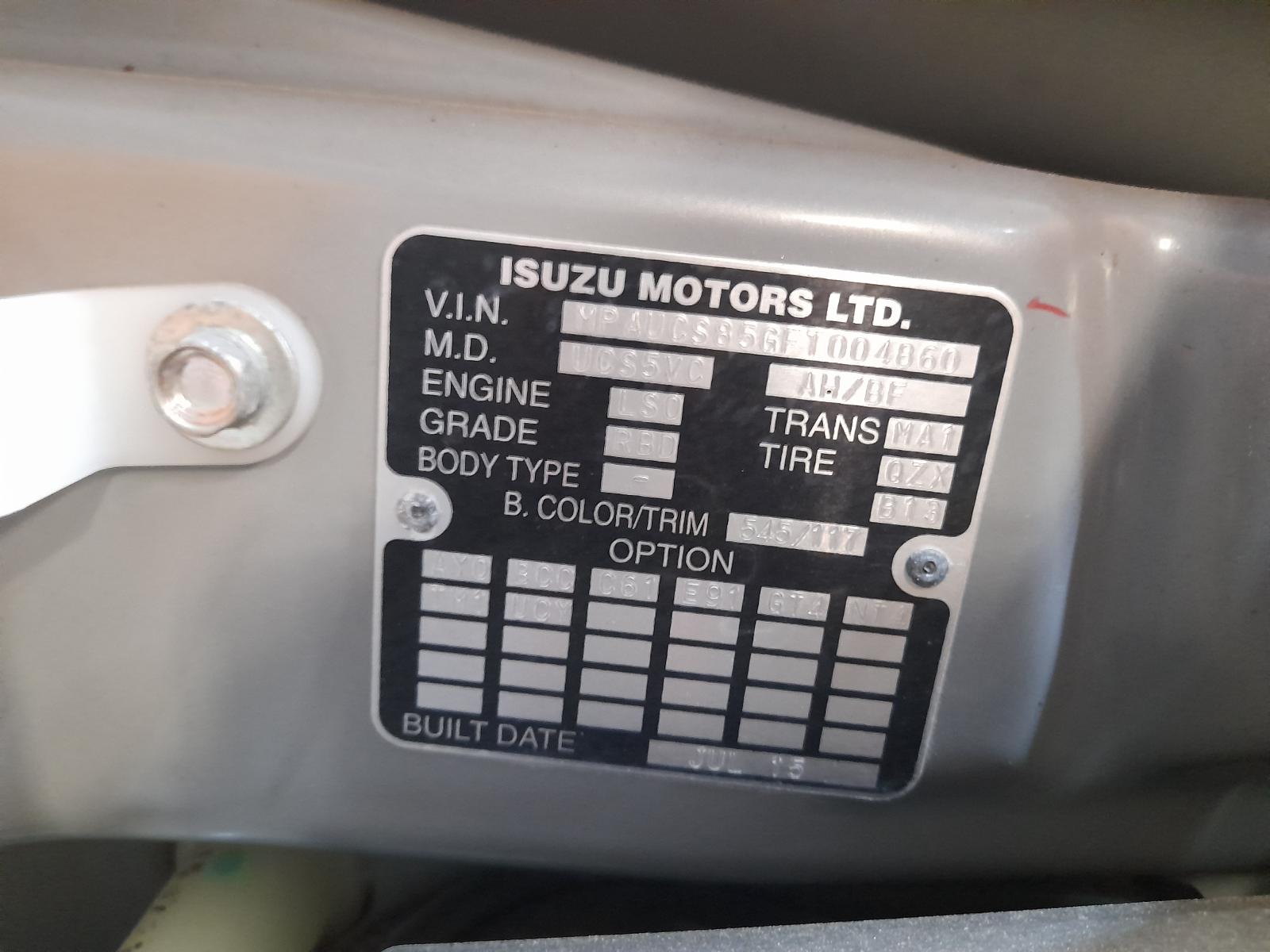 2015 Isuzu Mu-x Flywheel/Flexplate View Auto part Flywheel/Flexplate Isuzu Mu-x 2015