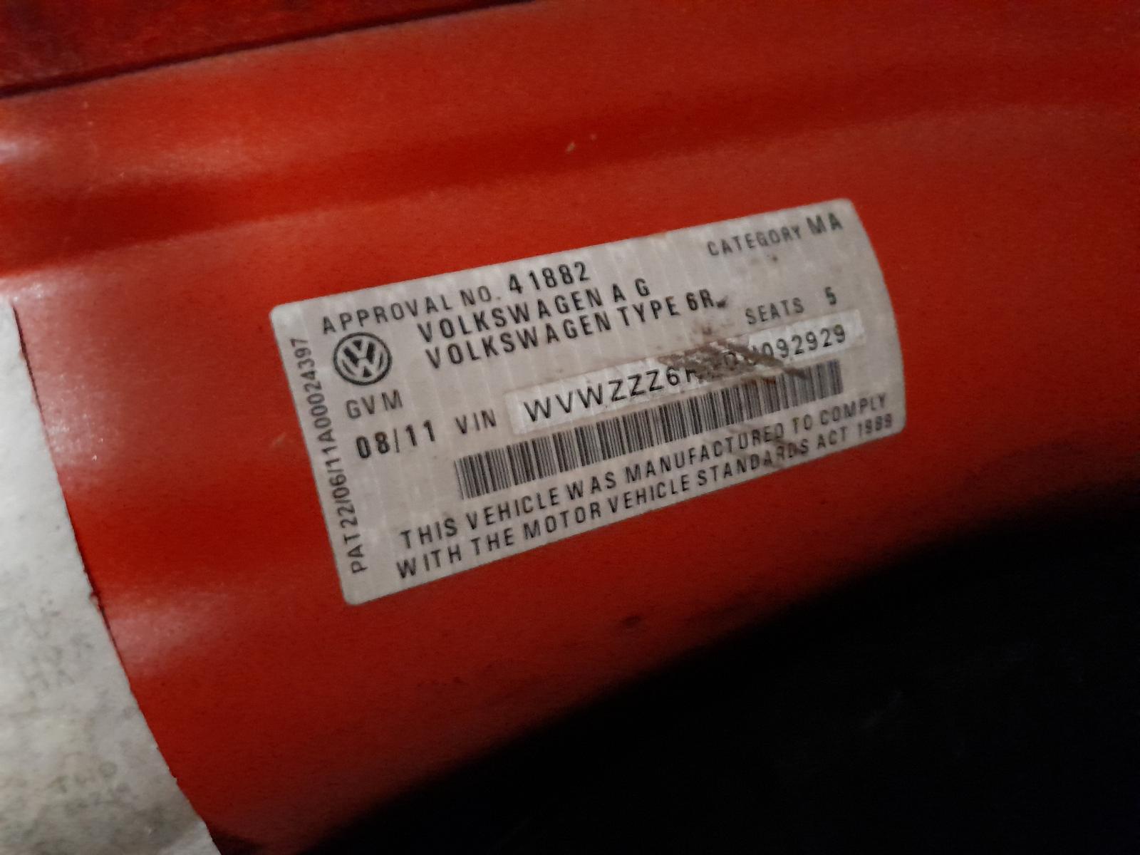 View Auto part Instrument Cluster Volkswagen Polo 2011