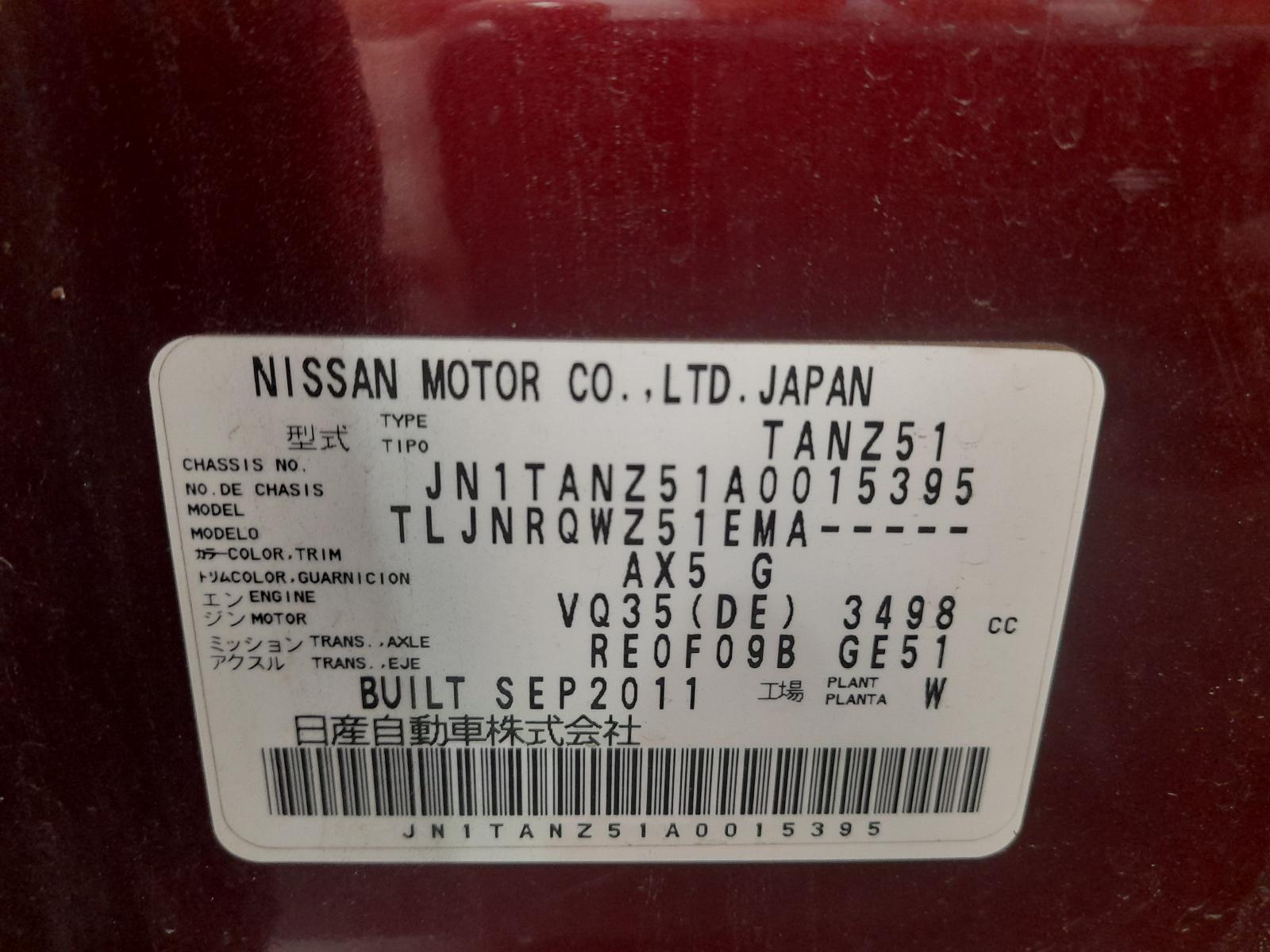 View Auto part Right Front Door Nissan Murano 2011