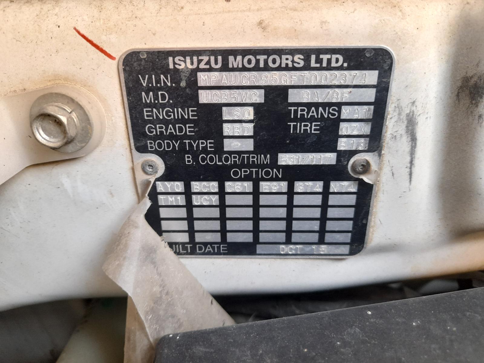 View Auto part Throttle Body Isuzu Mu-x 2015