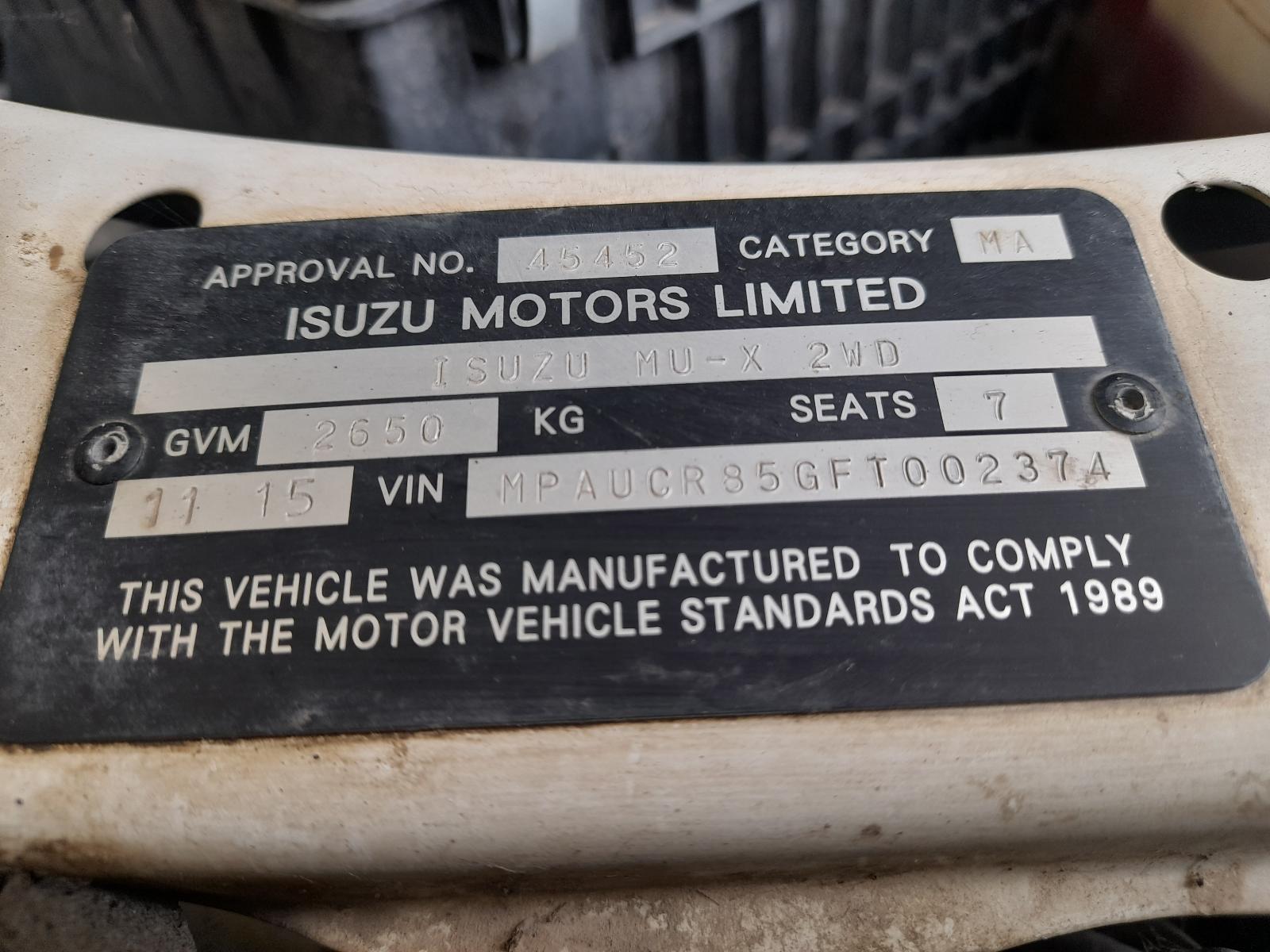 View Auto part Throttle Body Isuzu Mu-x 2015