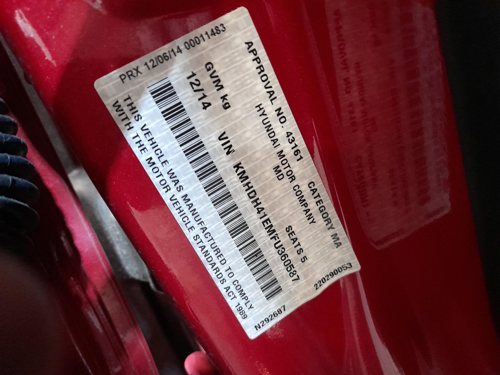 2014 Hyundai Elantra F/Bar Reinforc/Brack View Auto part F/Bar Reinforc/Brack Hyundai Elantra 2014