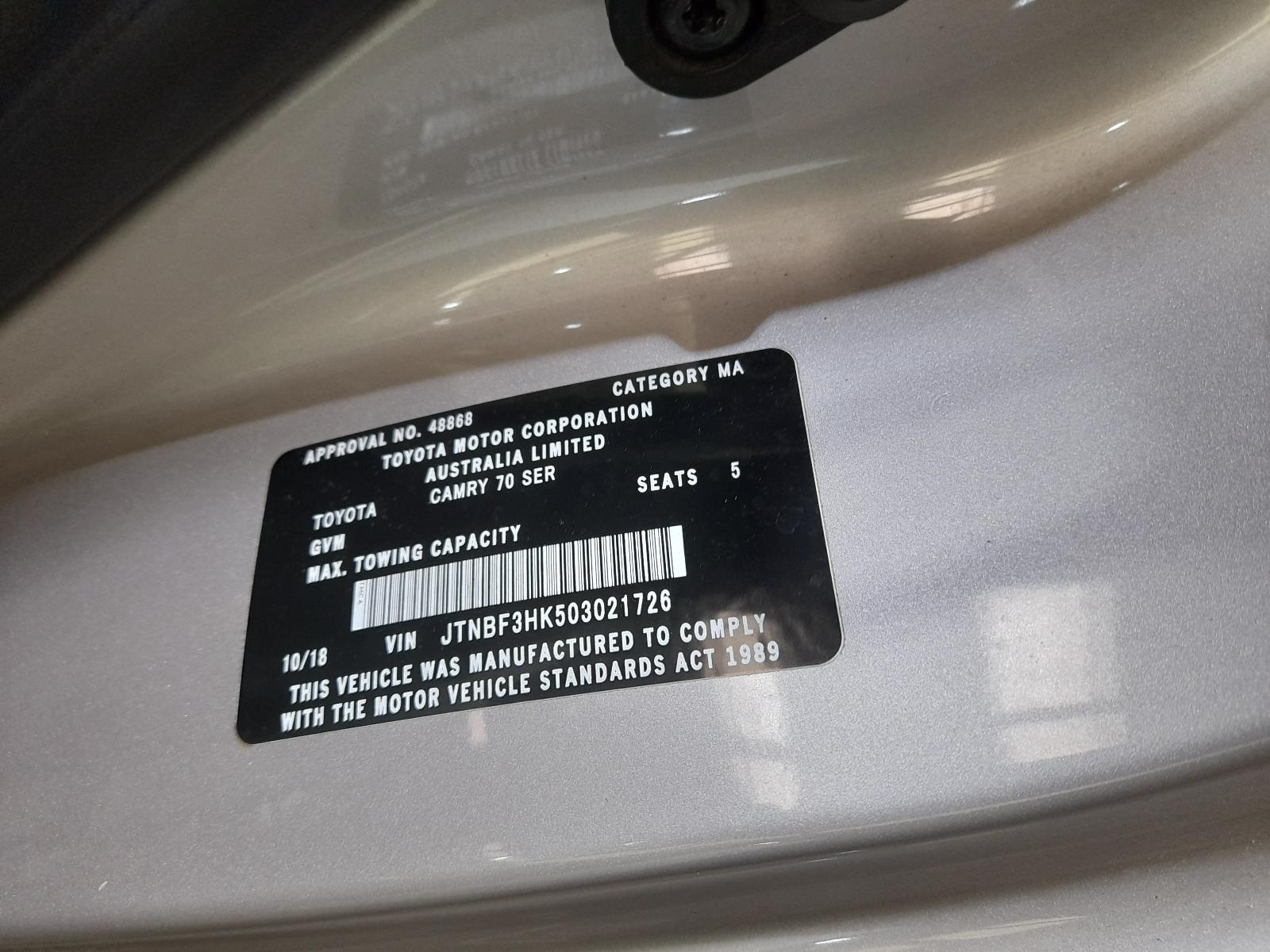 2018 Toyota Camry Rear Bumper View Auto part Rear Bumper Toyota Camry 2018