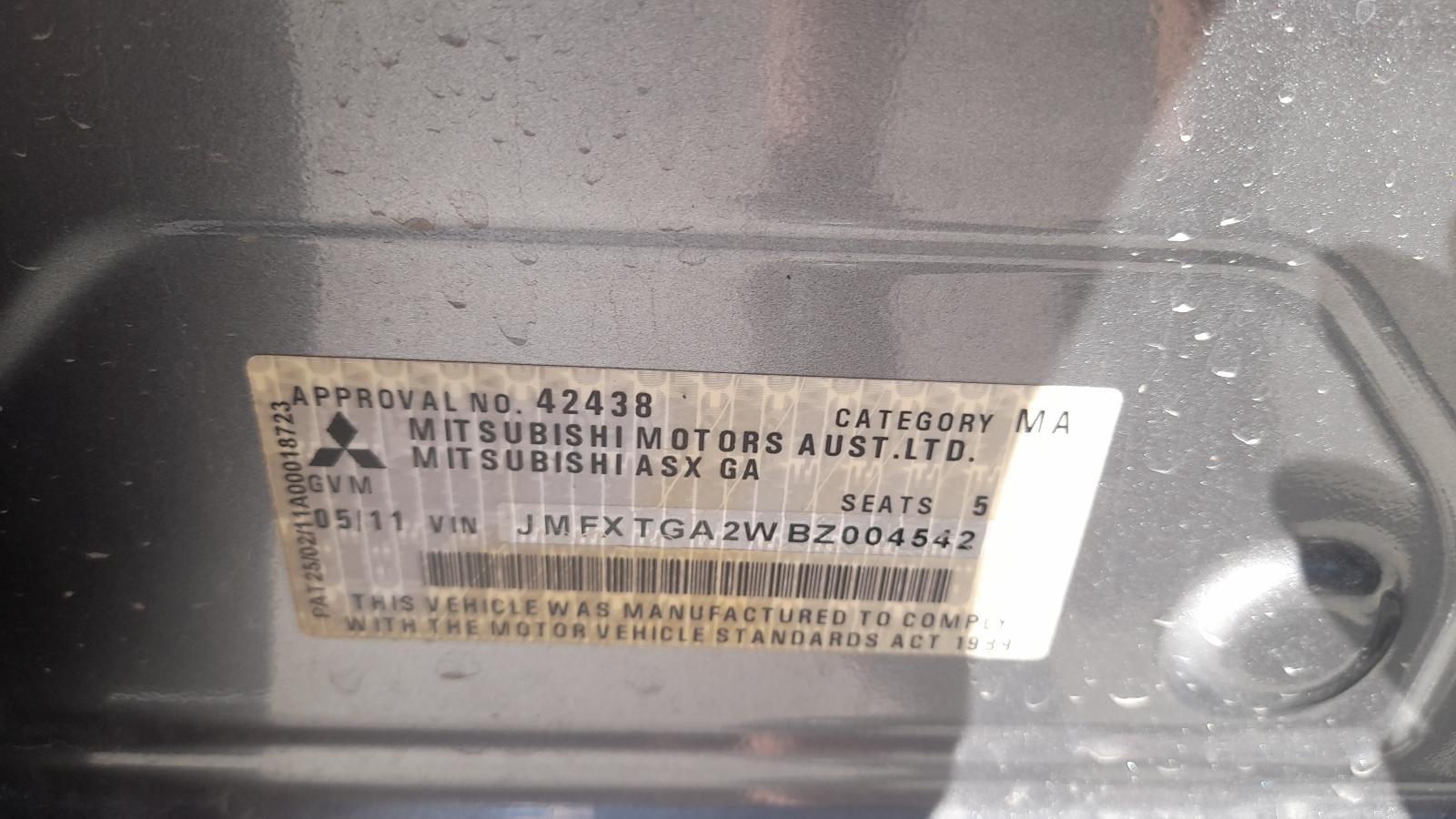 View Auto part Alternator Mitsubishi Asx 2011