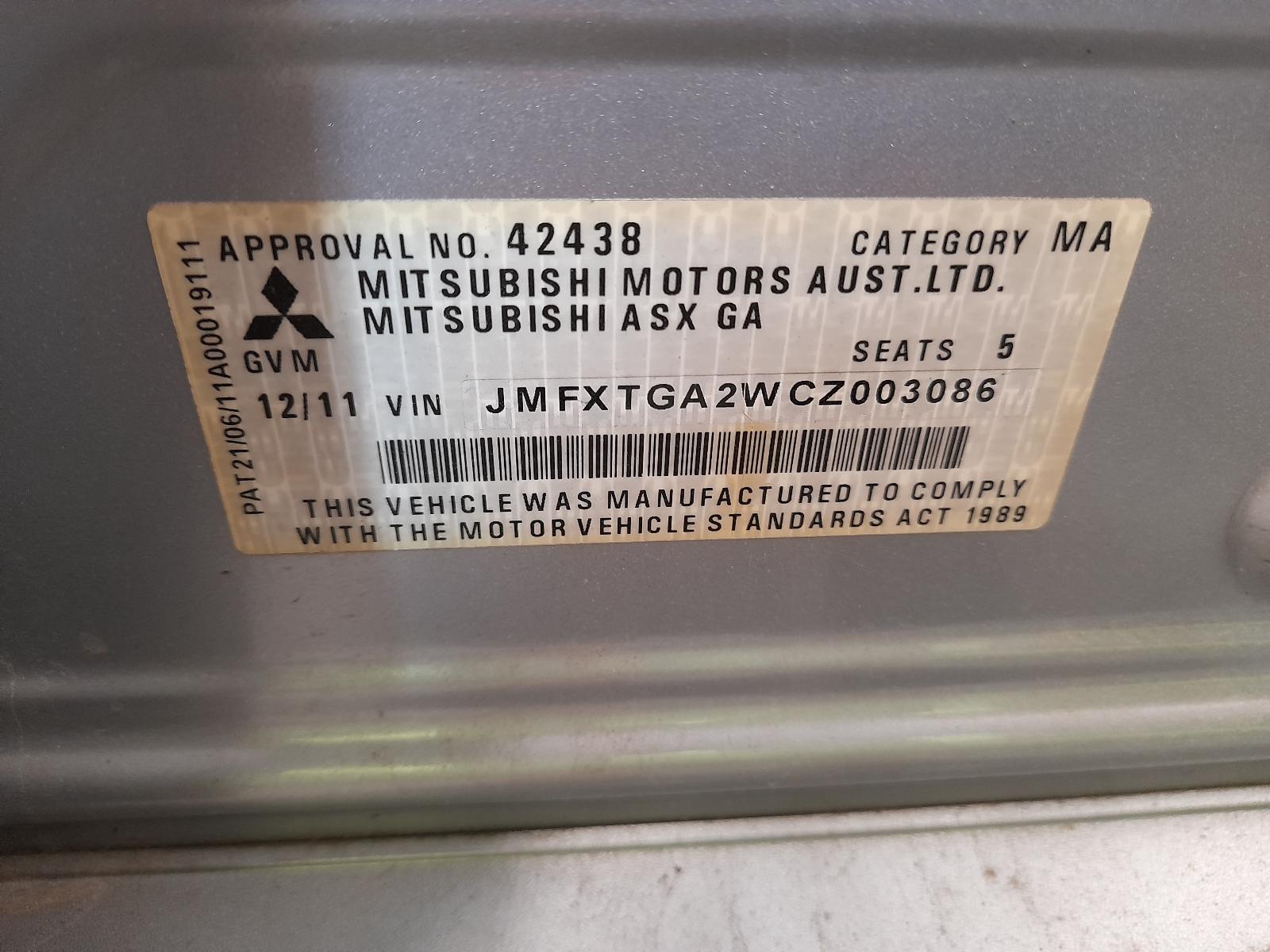 View Auto part Engine Mitsubishi Asx 2011