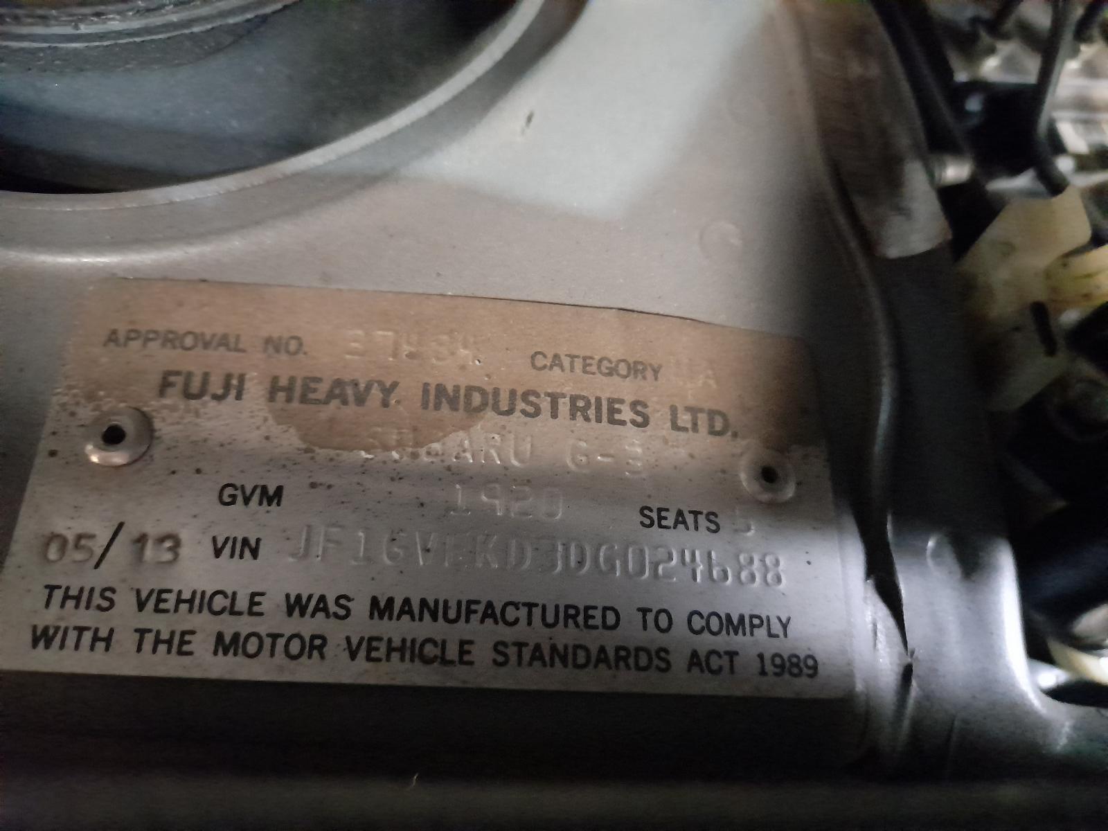 View Auto part Left Front Door Subaru Impreza 2013