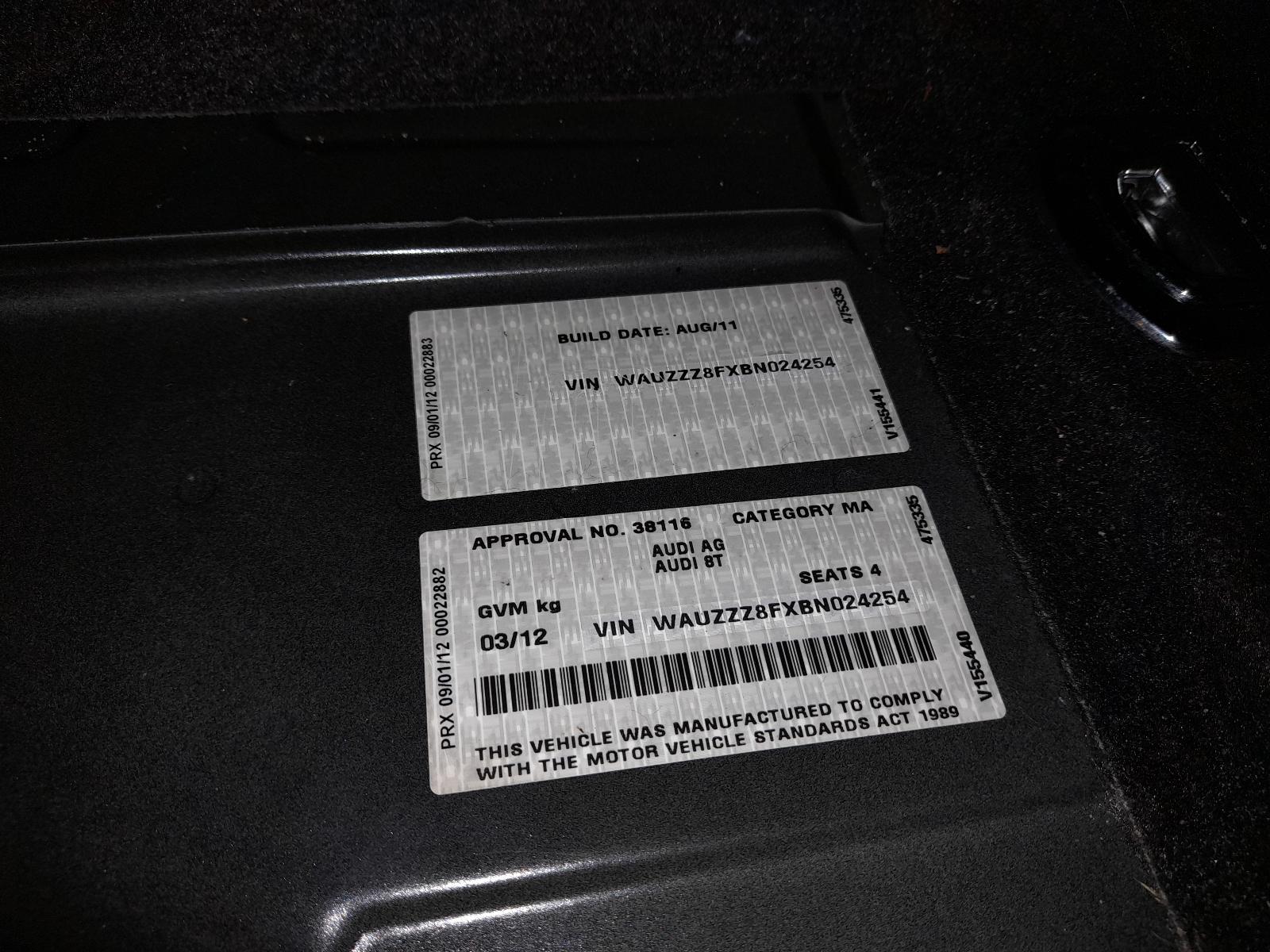 View Auto part Door/Boot/Gate Lock Audi A5 2011