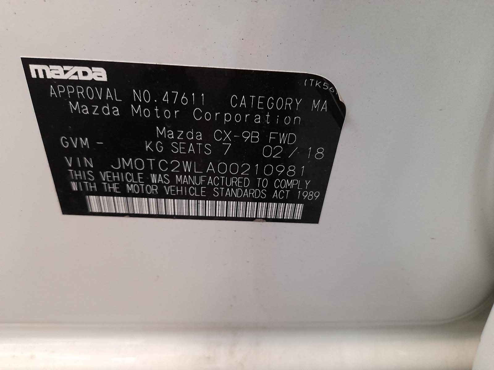 2018 Mazda Cx9 A/C Compressor View Auto part A/C Compressor Mazda Cx9 2018
