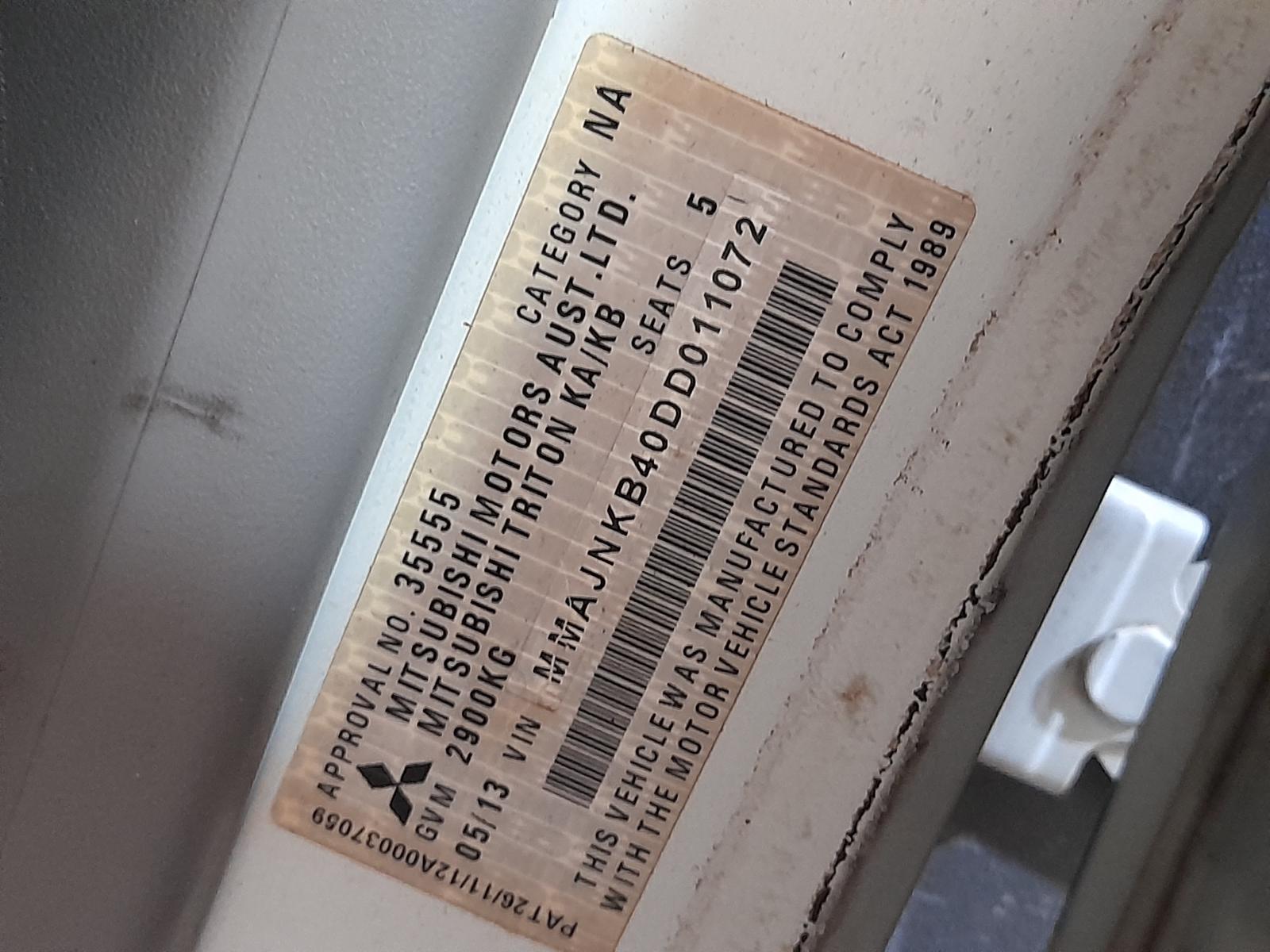 2013 Mitsubishi Triton Engine View Auto part Engine Mitsubishi Triton 2013