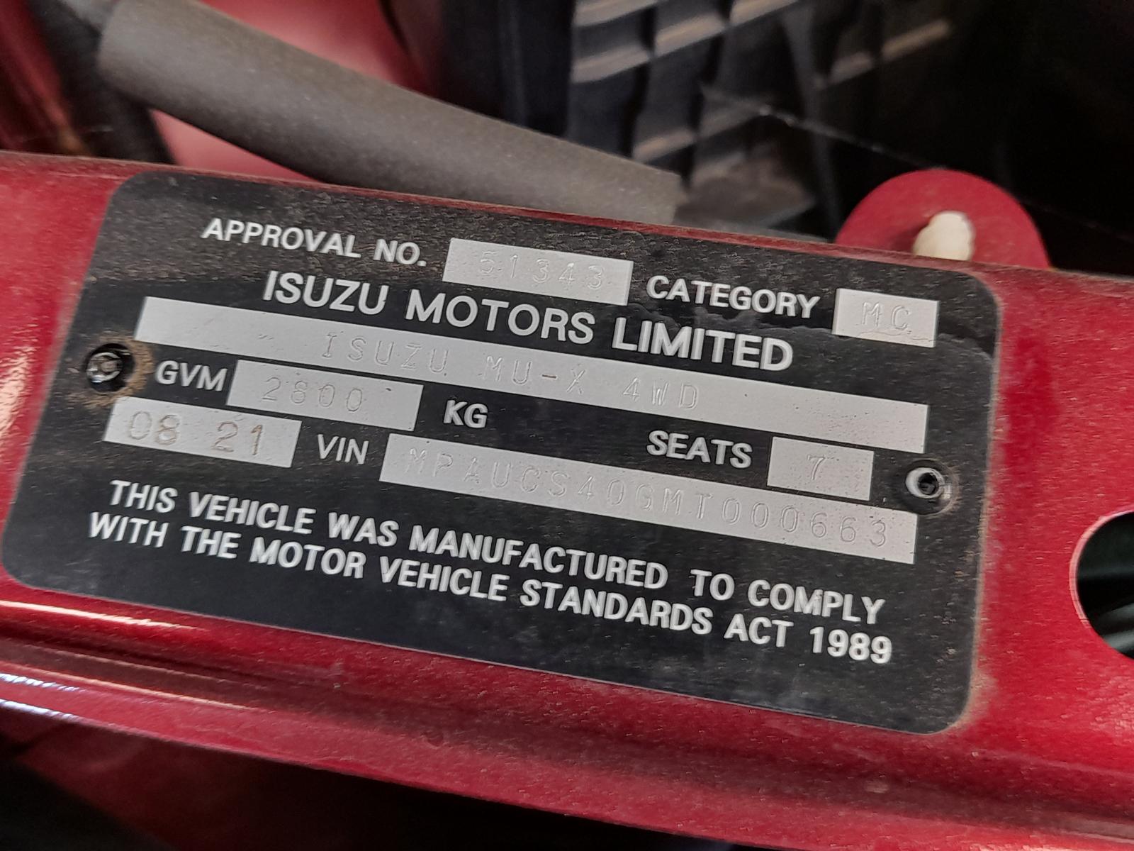 View Auto part Particulate Filter/Dpf Isuzu Mu-x 2021