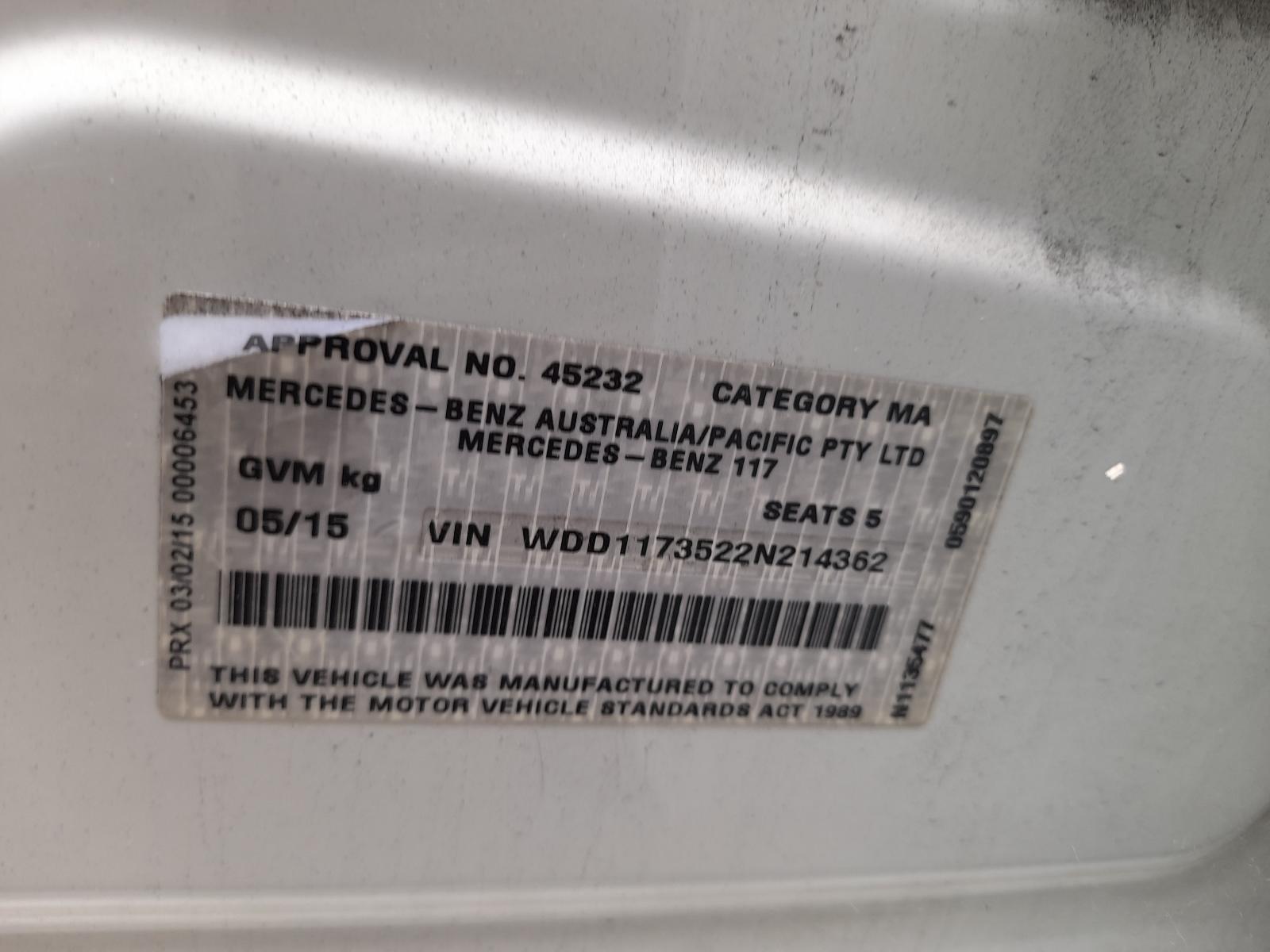 View Auto part Console Mercedes Cla Class 2015