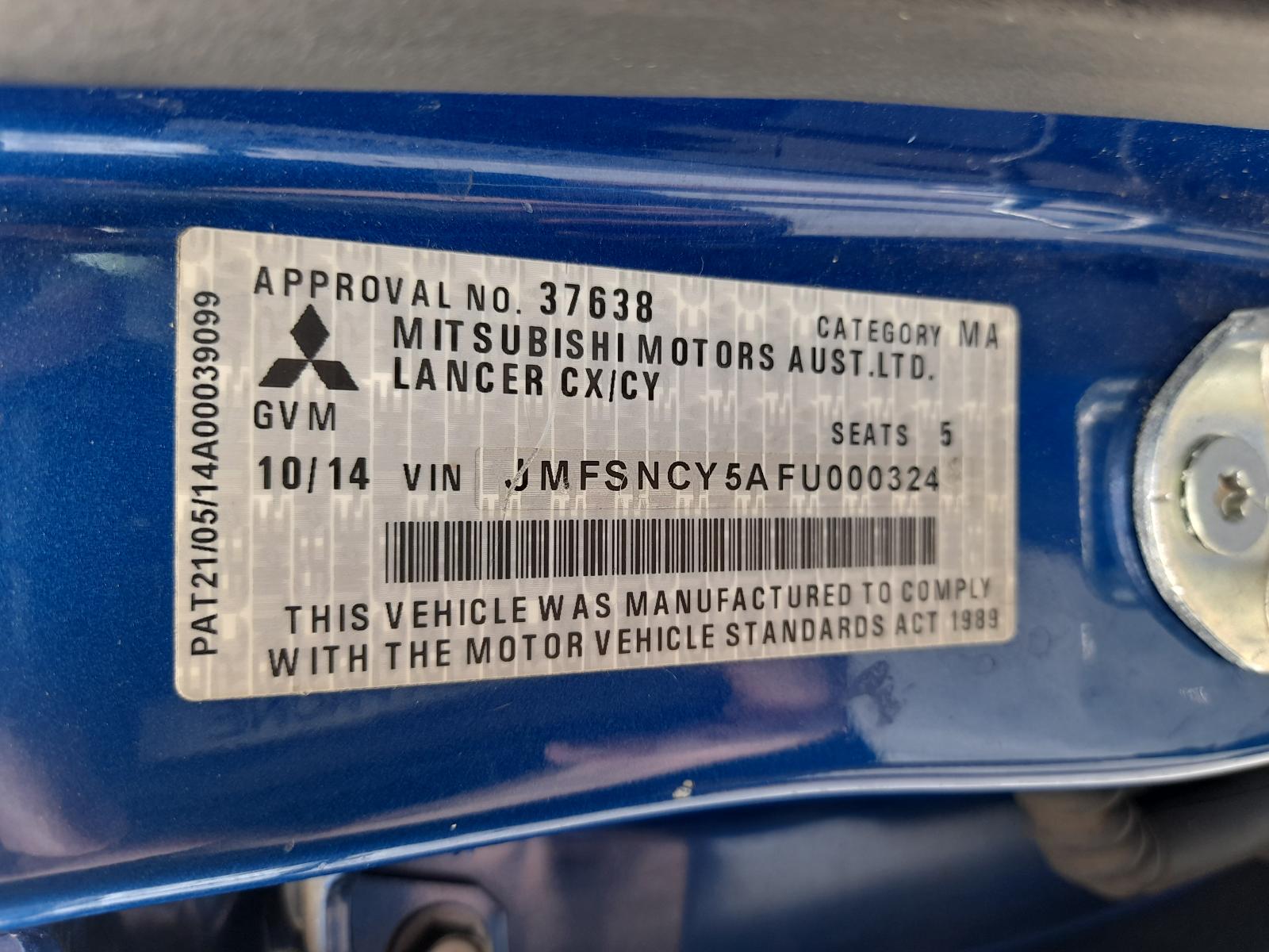 View Auto part Right Taillight Mitsubishi Lancer 2014