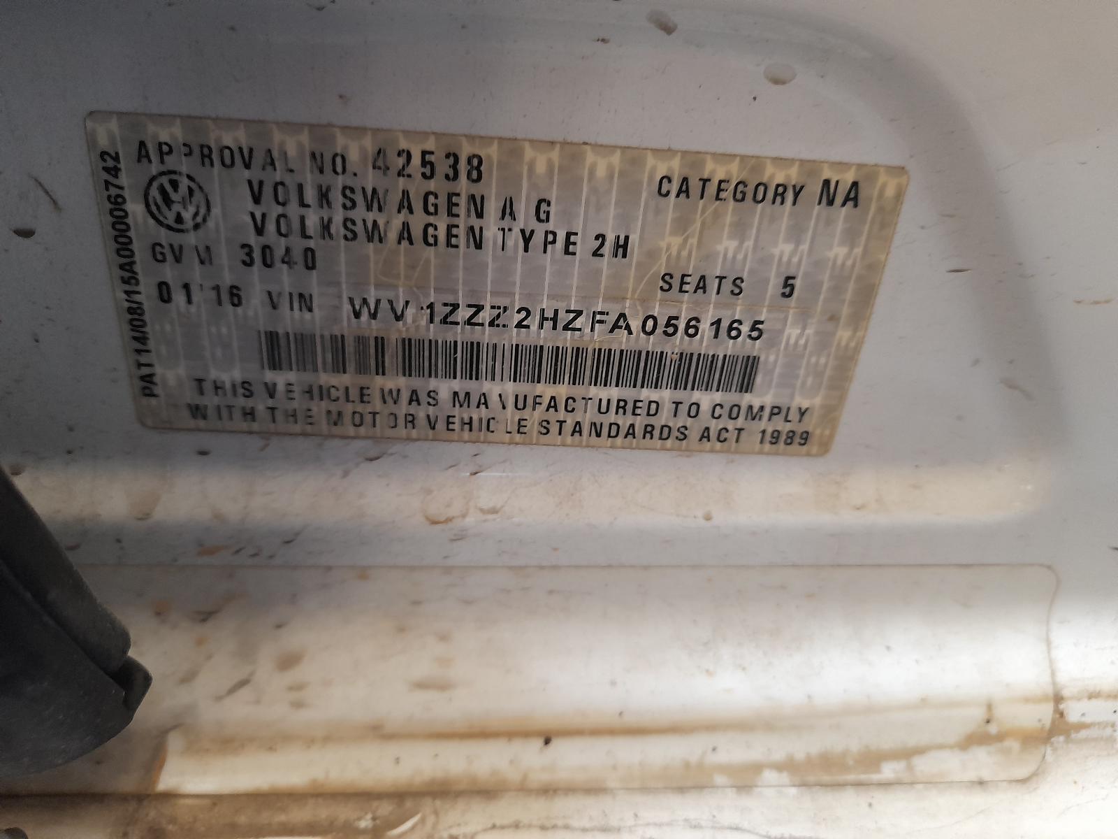 2015 Volkswagen Amarok Steering Column View Auto part Steering Column Volkswagen Amarok 2015