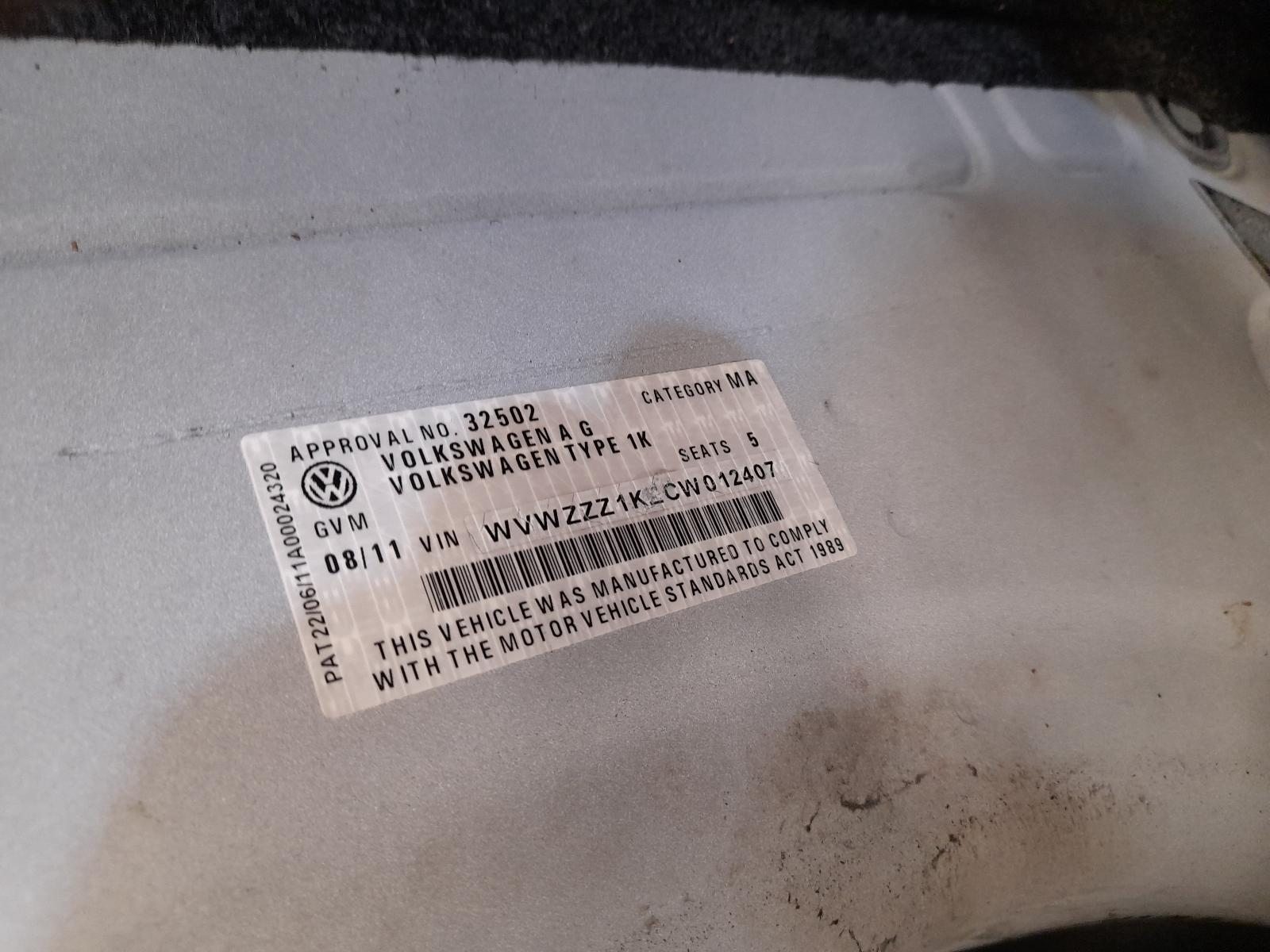 2011 Volkswagen Golf Fuel Tank View Auto part Fuel Tank Volkswagen Golf 2011