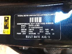 View Auto part Left Front Window Reg/Motor Toyota Aurion 2011