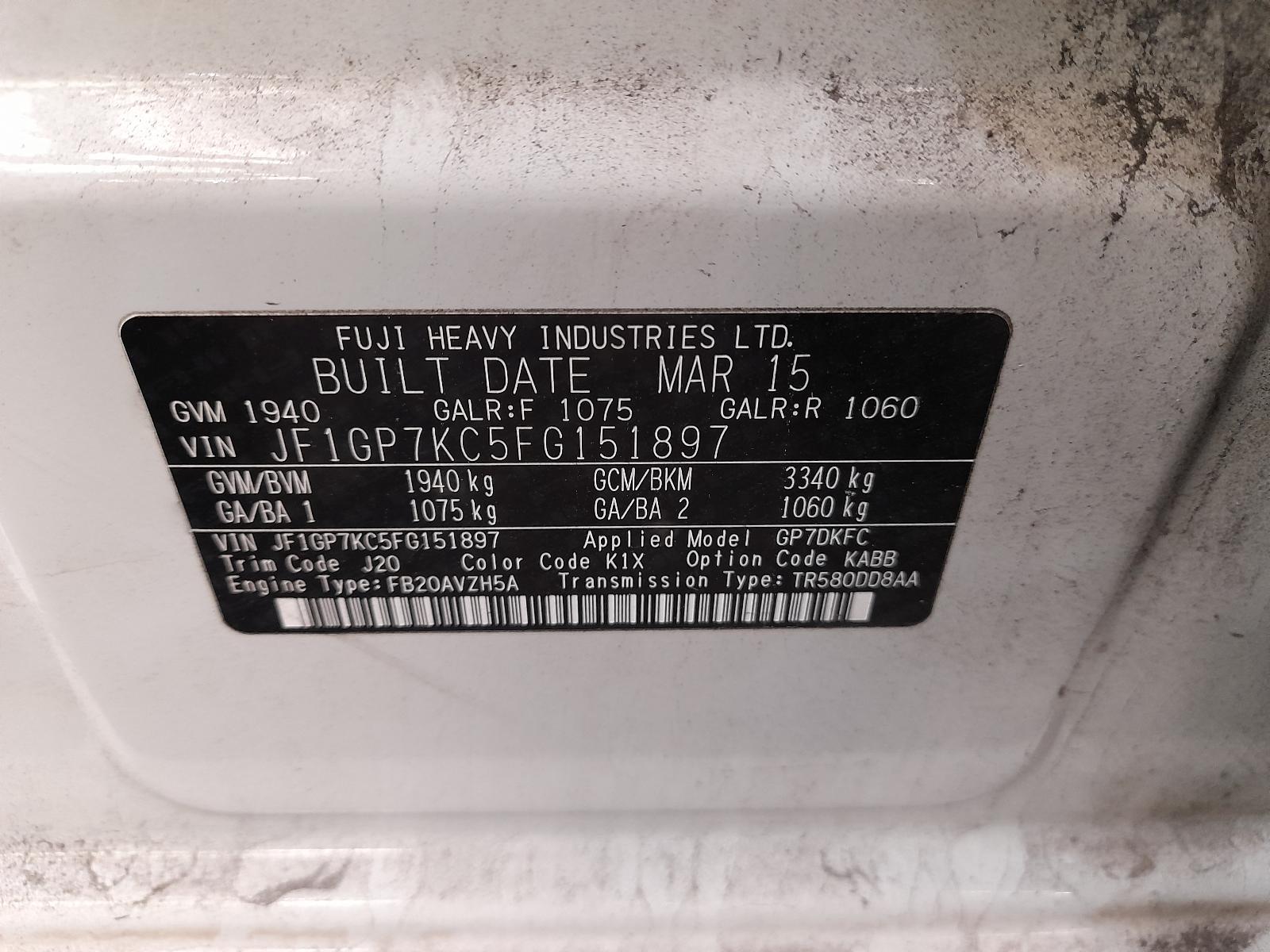 View Auto part Wheel Standard/Steel Subaru Xv 2015