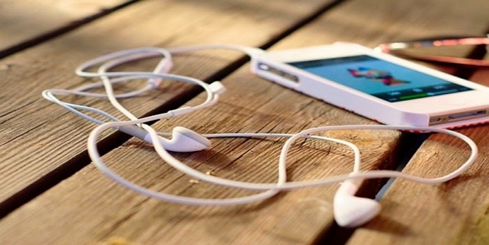 Image result for earphones listening to music