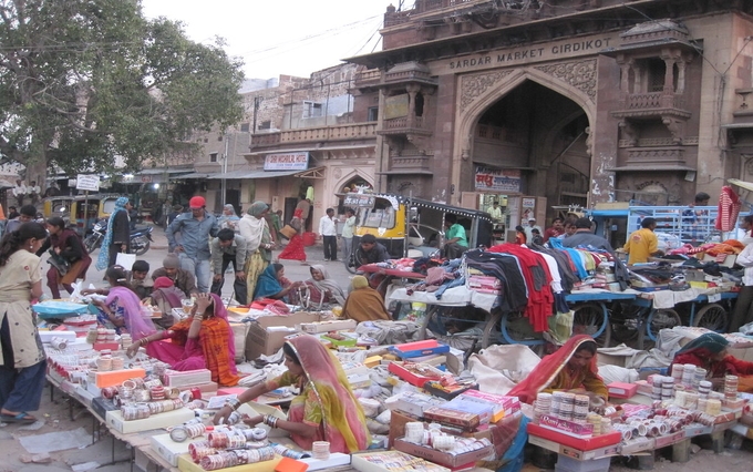 Sadar Bazaar in Jodhpur
