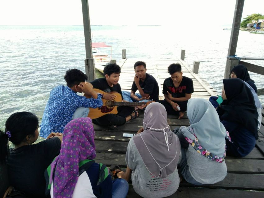 Salah satu sesi workshop musik
