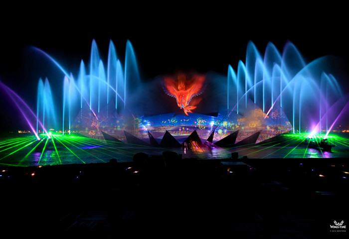 Wings of Time Musical Fountain Show @ Sentosa