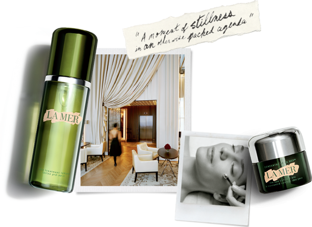 11:12 Lavish in La Mer Our signature spa <br />in NYC’s Baccarat Hotel. • The Treatment Lotion • The Eye Concentrate