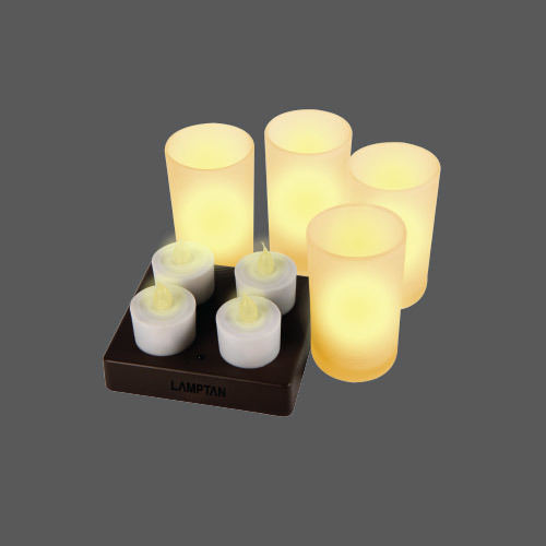 Led candle lamp rechargeable web