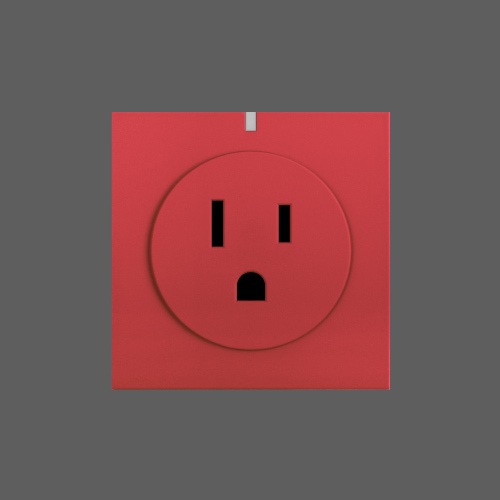 Smart wifi socket red web