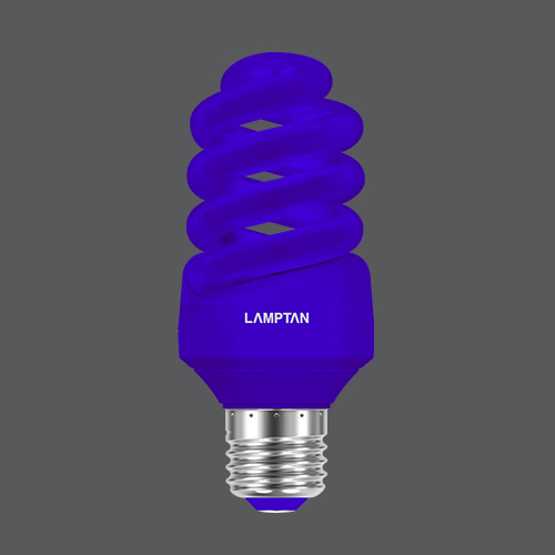 Led spiral colour blue 7w web